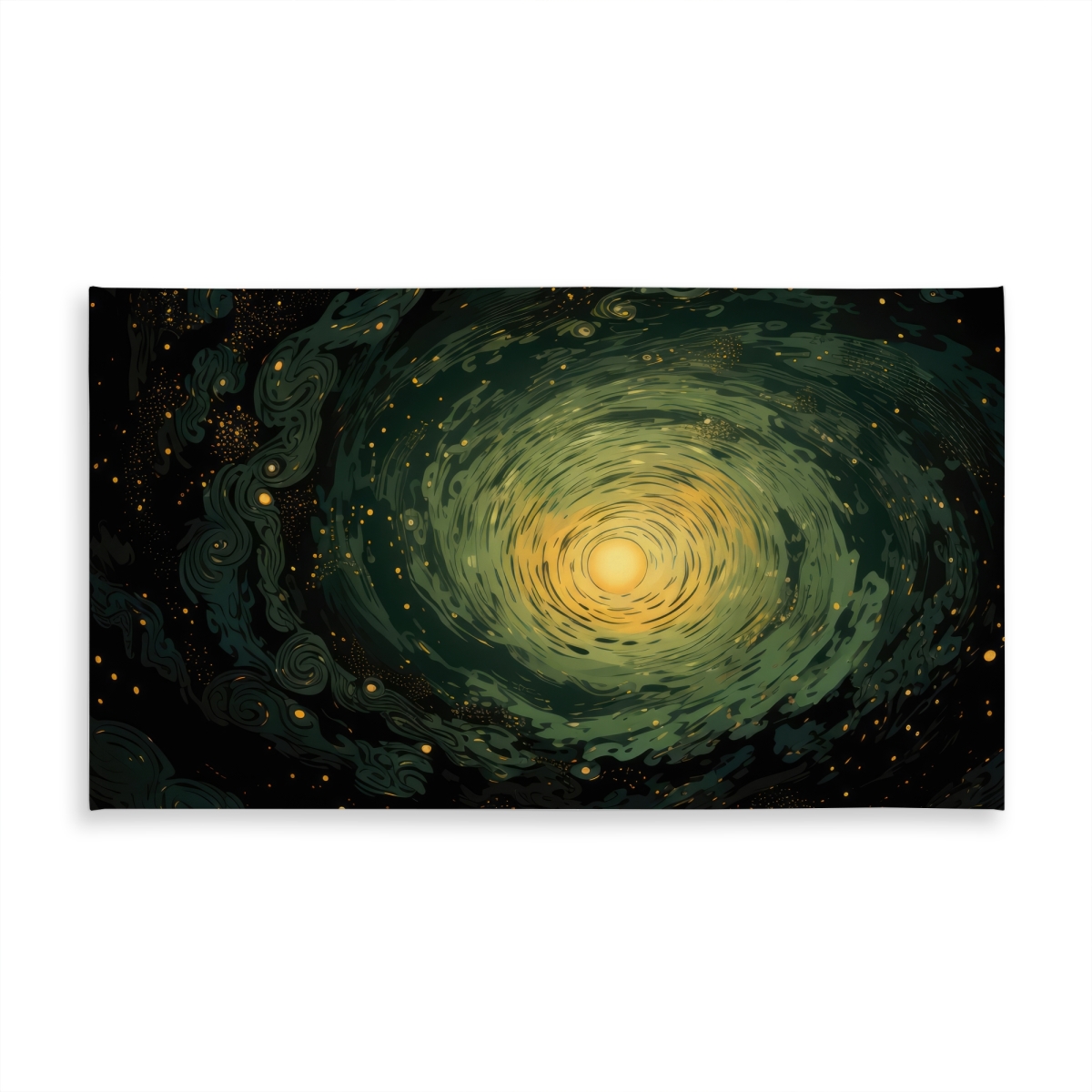Picture of MWW C1TCLRGEOD565V 58 x 102 in. Swirling Gases Yellow Indoor & Outdoor Tablecloth for Home Decor