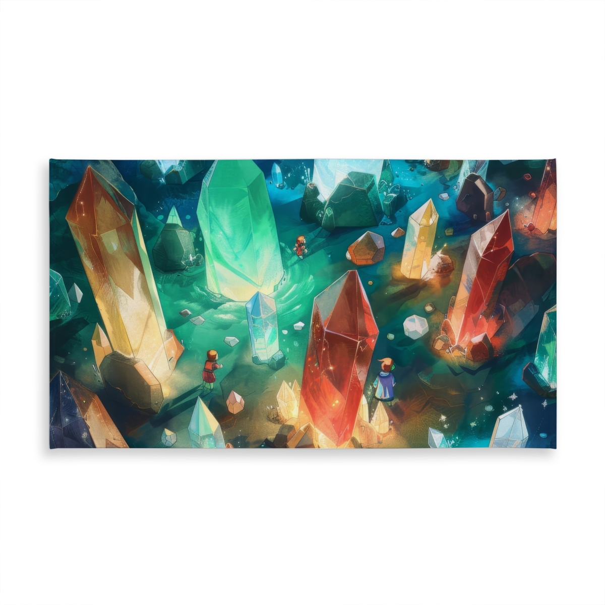Picture of MWW C1TCLRGEOLTVKE 58 x 102 in. The Quest Turquoise Indoor & Outdoor Tablecloth for Home Decor
