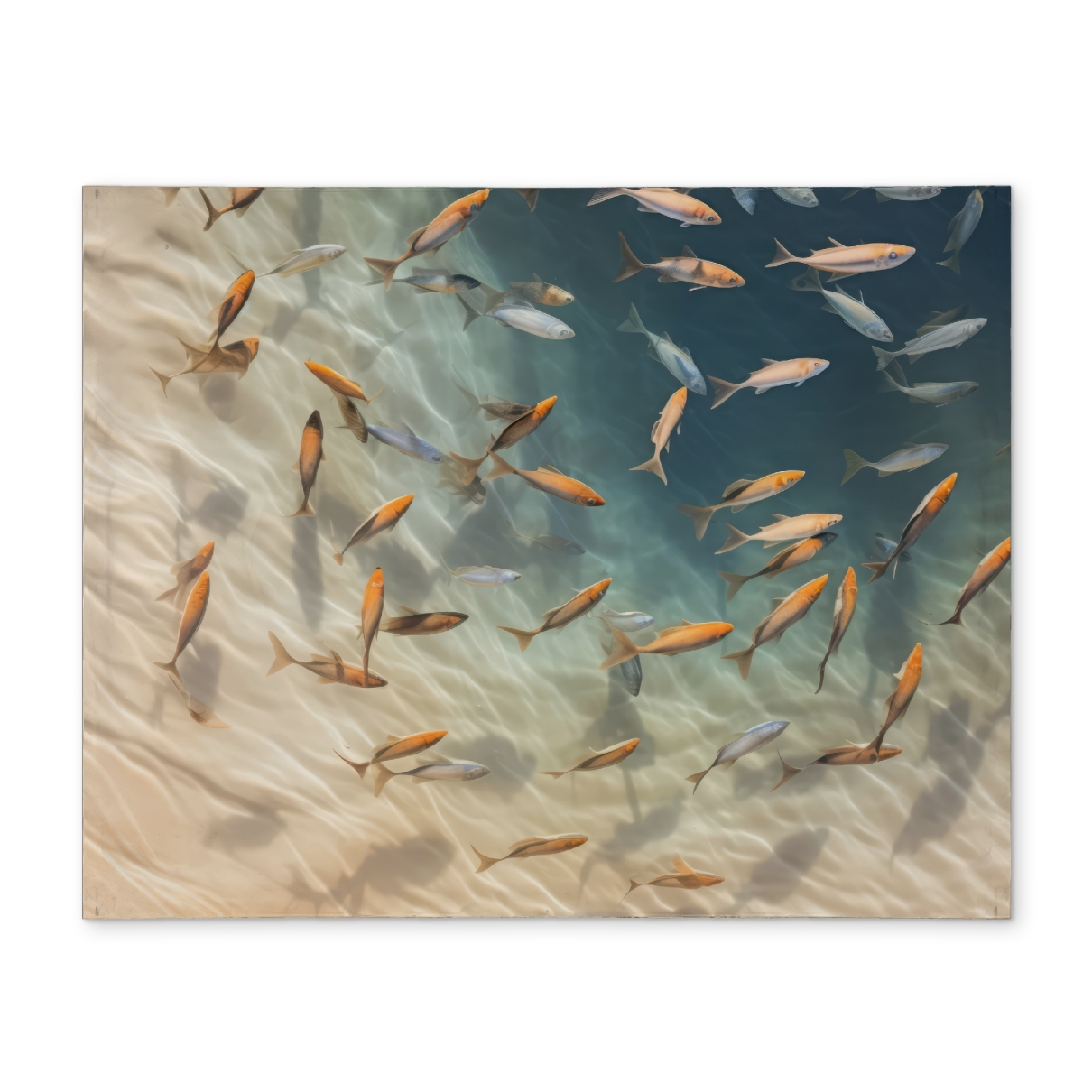 Picture of MWW CPPM1418T58CDY 14 x 18 in. Away From the Sand - Turquoise Polyester Placemat for Decor