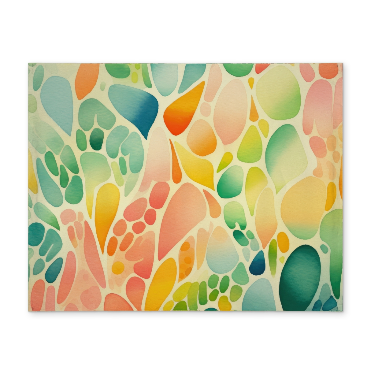 Picture of MWW CPPM1418VY18QQ 14 x 18 in. Organic Fruits Green Polyester Placemat - Home Decor Essential