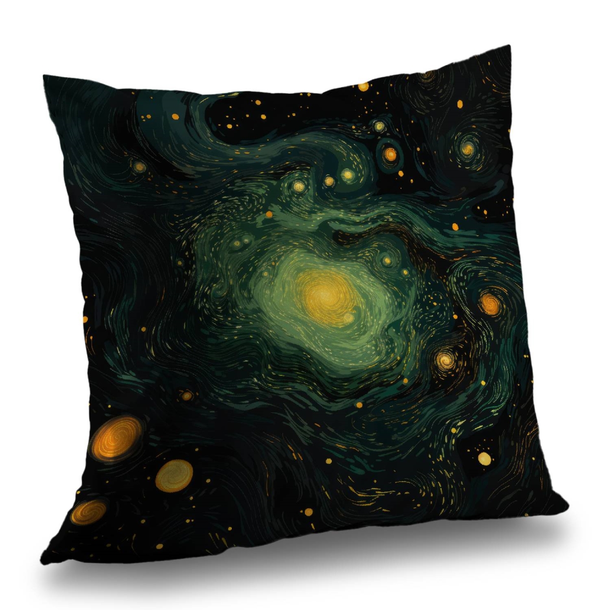 Concius Sales C1PC1414ACLBYE 14 x 14 in. Illuminated in Space - Poly Twill Throw for Home Decor - Insert NOT included