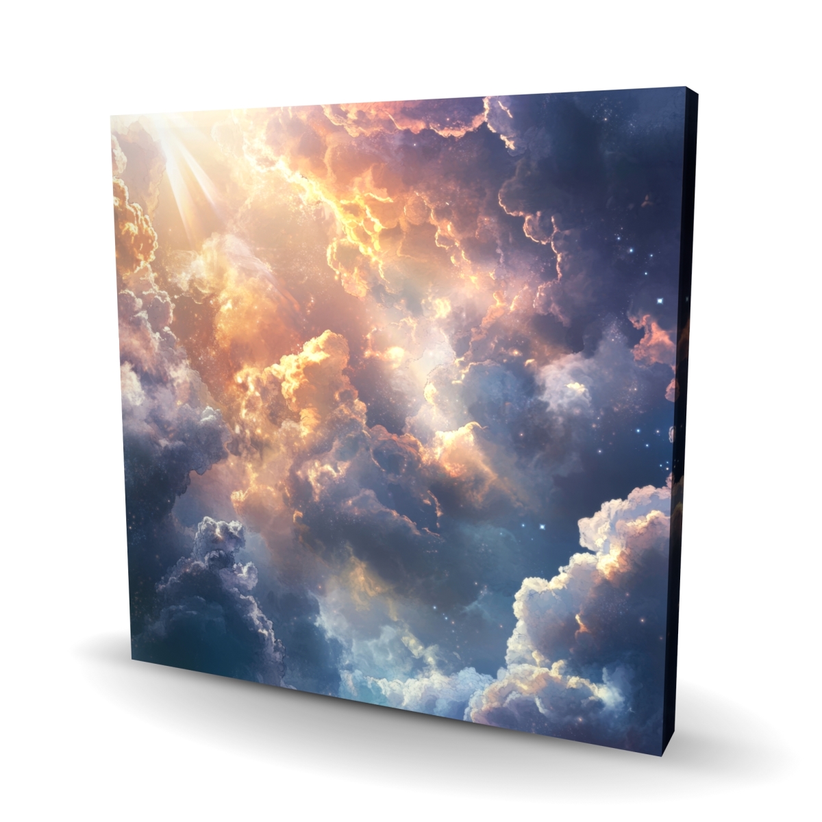 C1RC242481M02S 24 x 24 in. Piercing Light - White Canvas Wall Art for Bright Spaces
