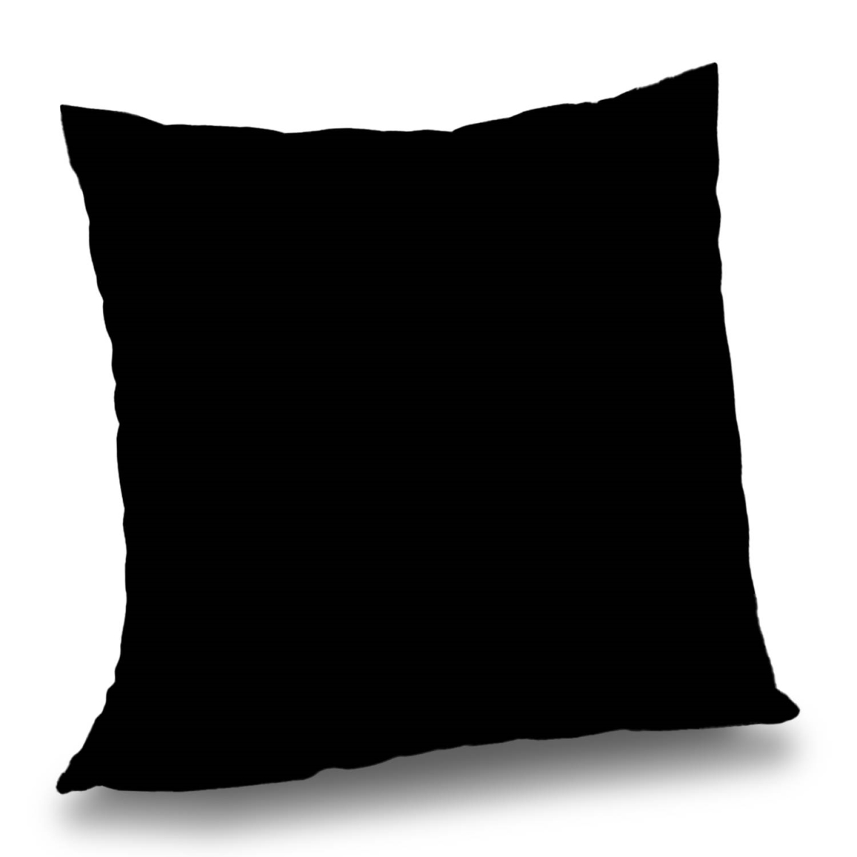 Concius Sales C1PT2020CGP5XR 20 x 20 in. Pure black poly twill throw pillow - Elegant home decor - Insert Included