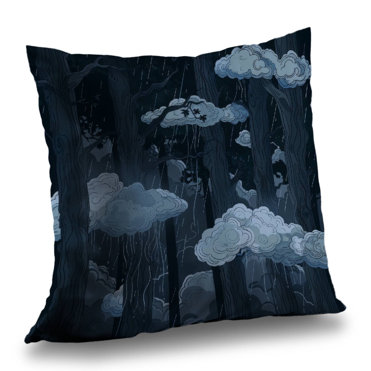 Concius Sales C1PT2020CJTWM8 20 x 20 in. Sneaky Clouds Poly Twill Throw Pillow - Home Decor Accent - Insert Included