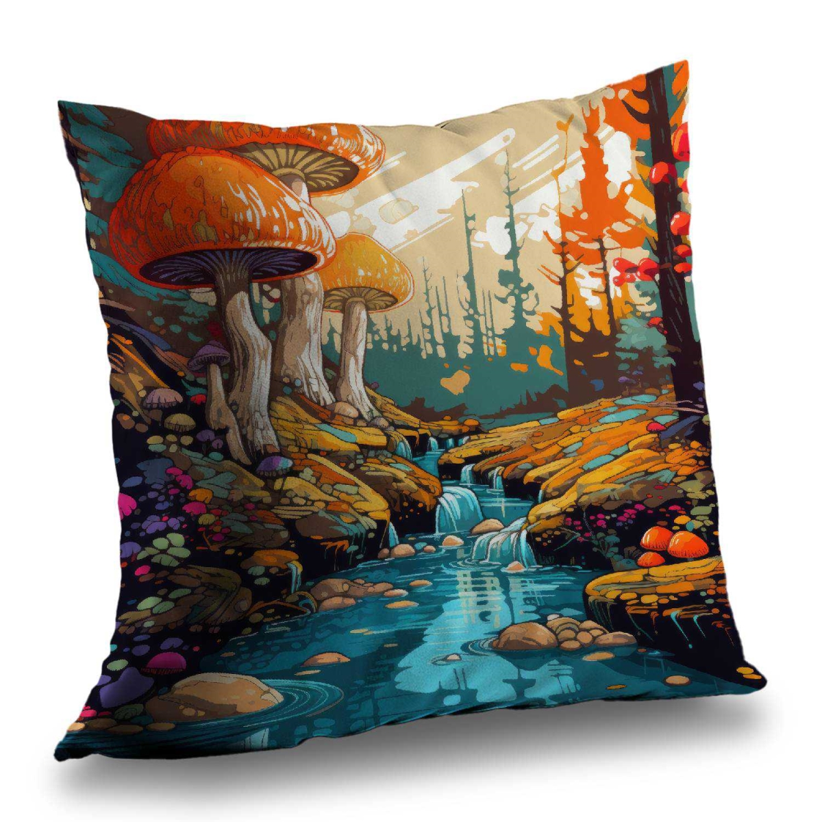Concius Sales C1PT2020JDKPHS 20 x 20 in. Wisdom Inbound Red Poly Twill Throw Pillow - Decor Insert - Insert Included