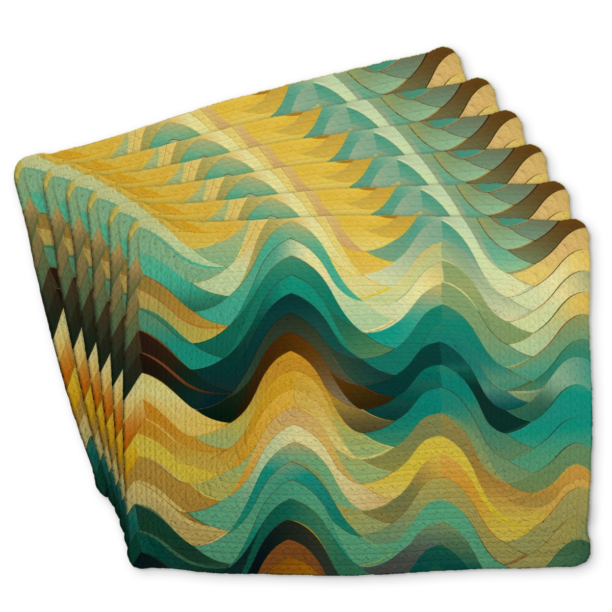 Picture of Conscious Sales C6BP1418WJL1DV 14 x 18 in. Jagged Luxury Braided Polyester Placemat for Home Decor