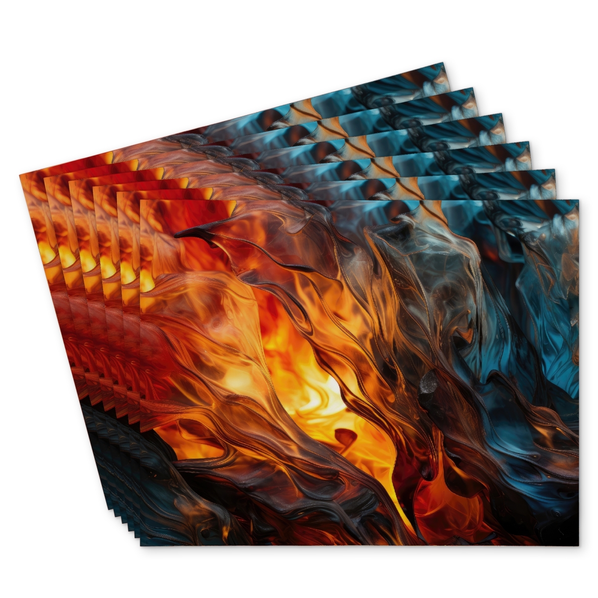 Picture of Conscious Sales C6PP14184EHYC2 14 x 18 in. Crystallized Fire Polyester Placemat for Stylish Home Decor