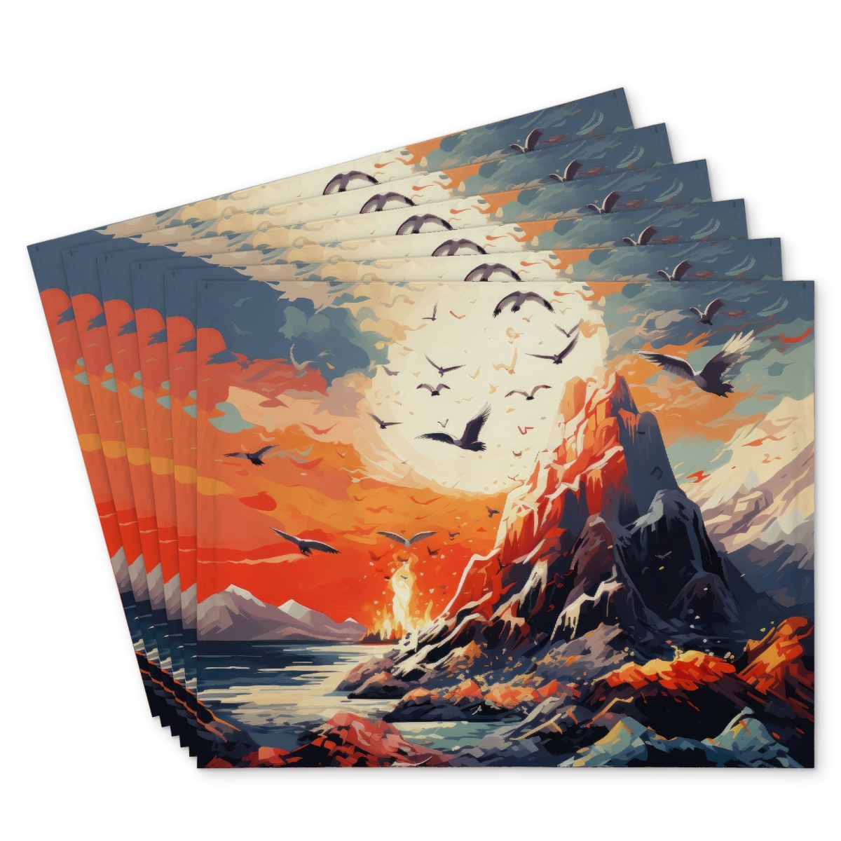 Picture of Conscious Sales C6PP141871CTM3 14 x 18 in. Towards Danger Polyester Placemat - Stylish Home Decor