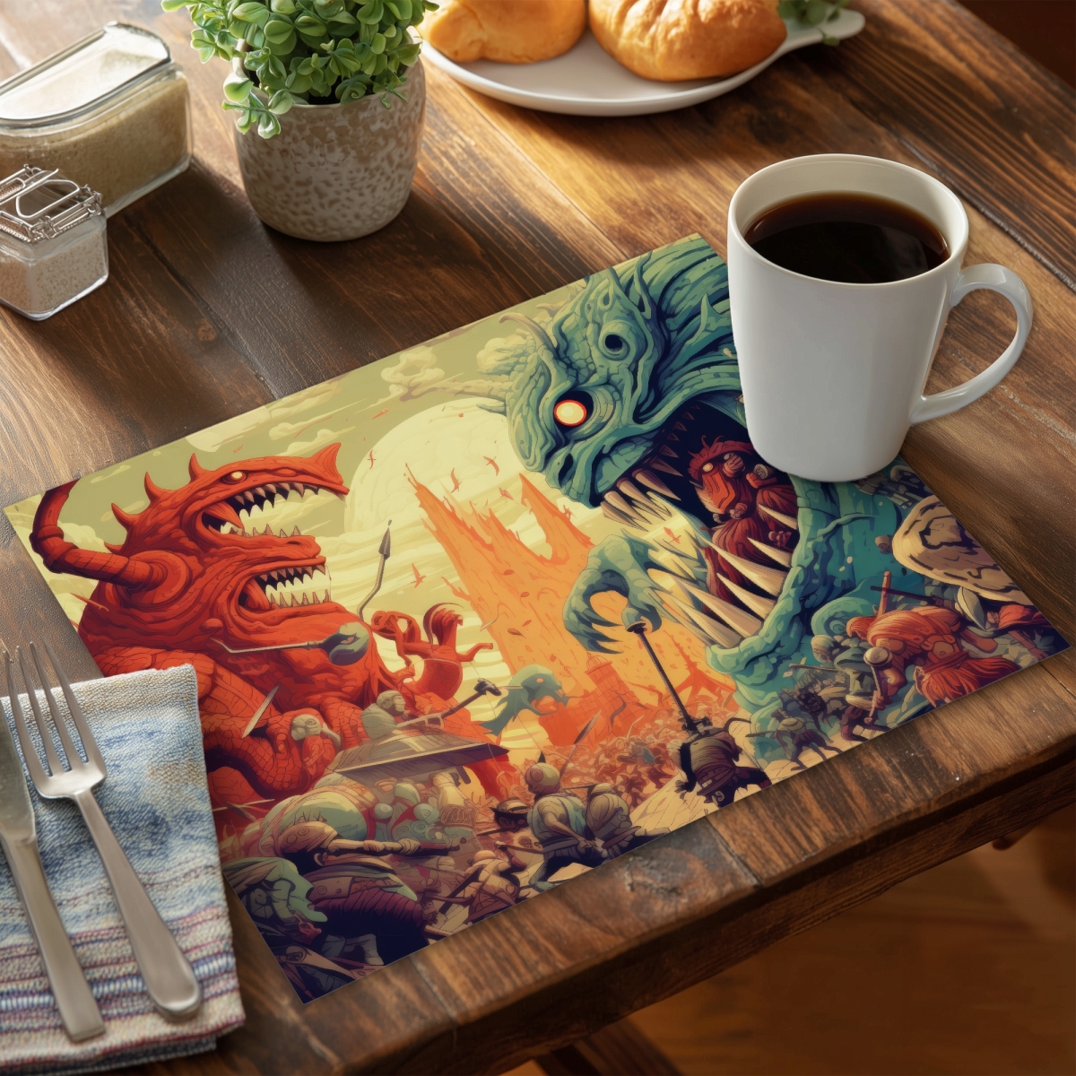 Picture of Conscious Sales C6PP14187EEKC4 14 x 18 in. Colossi Polyester Placemat for Stylish - Durable Design