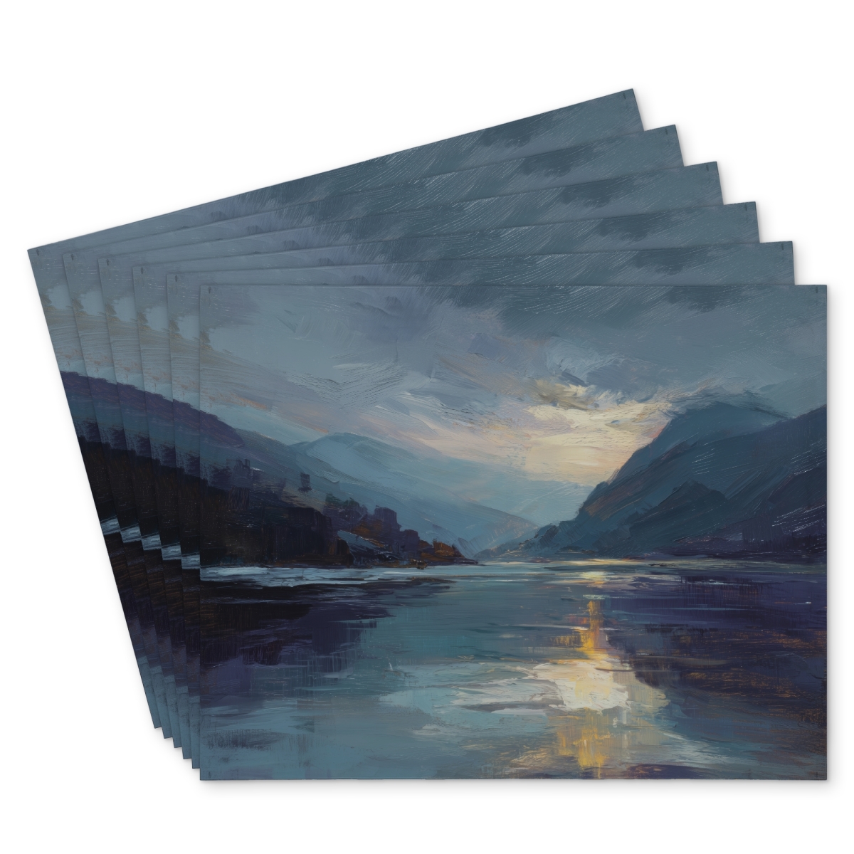 Picture of Conscious Sales C6PP14188DES7T 14 x 18 in. Obscure Polyester Placemat - Stylish Home Decor Accent