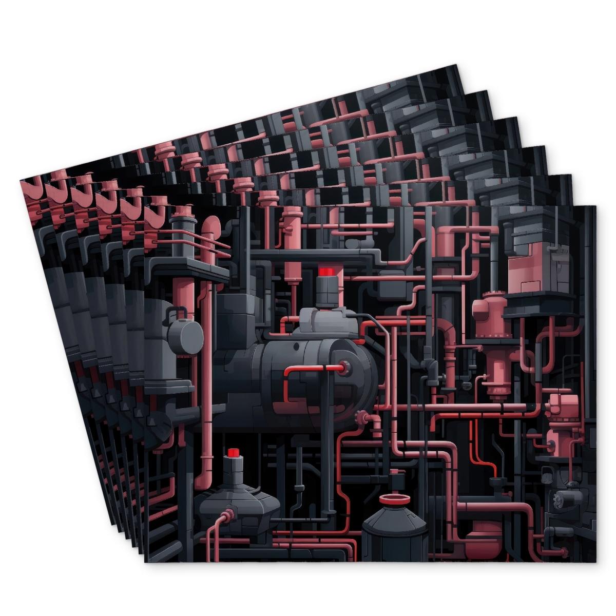 Picture of Conscious Sales C6PP1418HJ4Q7E 14 x 18 in. Dark Pipes Polyester Placemat - Stylish Home Decor Accent