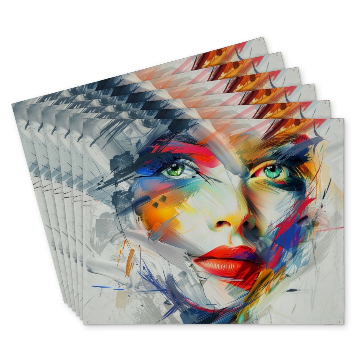 Picture of Conscious Sales C6PP1418PT7GGH 14 x 18 in. Abstract Look Polyester Placemat for Stylish Home Decor