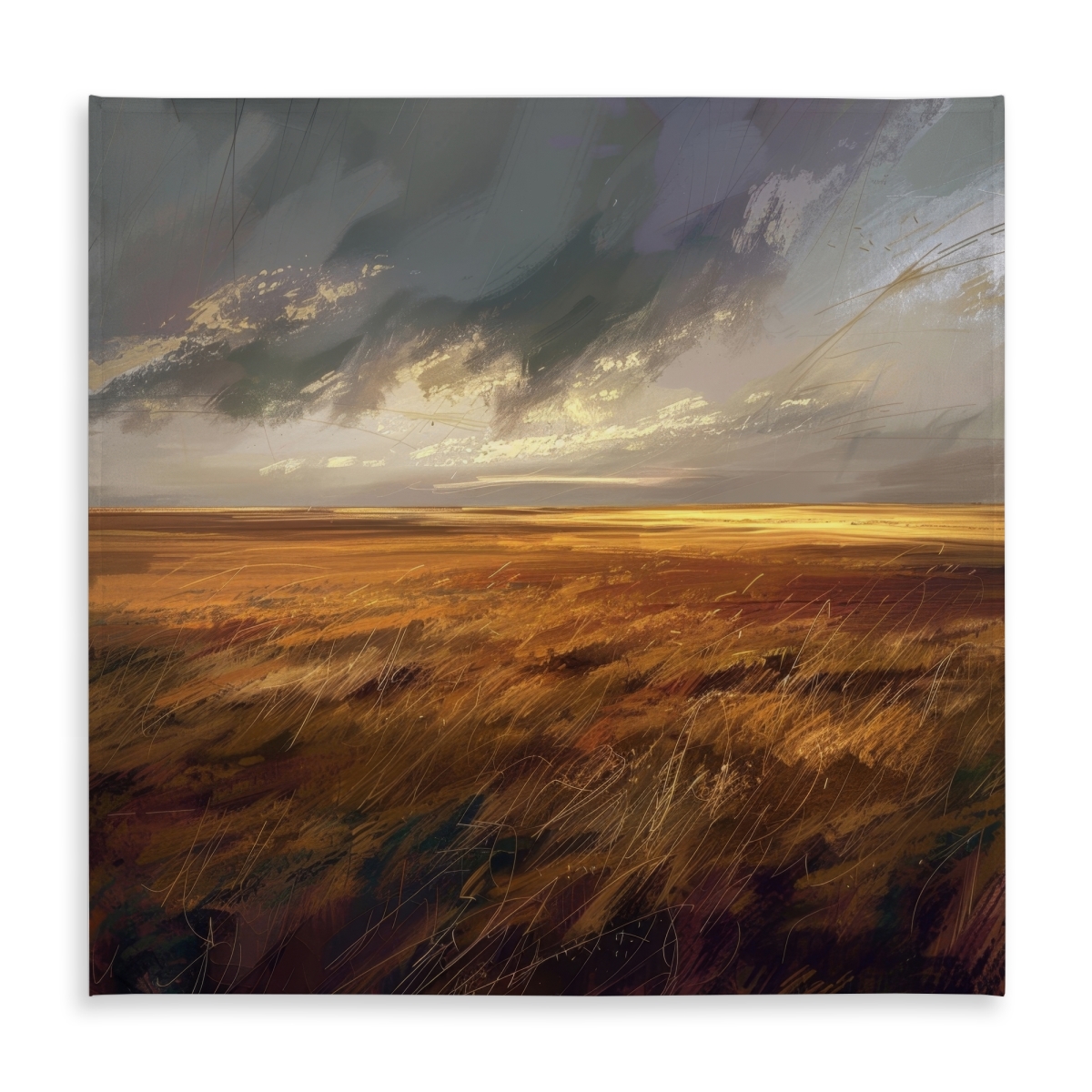 Picture of Conscious Sales C1TC58584O6LTF 58 x 58 in. Before the Storm Gray Indoor & Outdoor Tablecloth