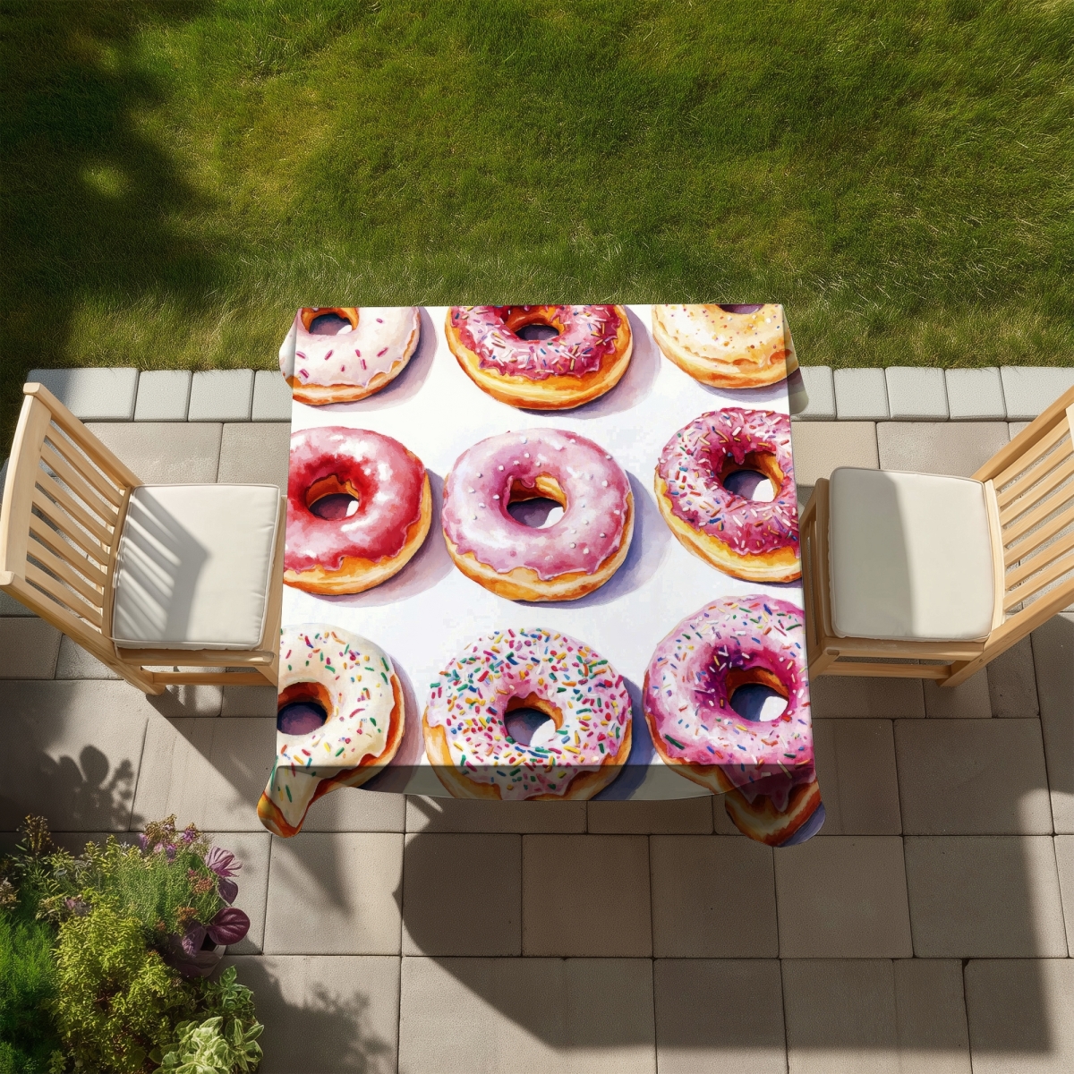 Picture of Conscious Sales C1TC5858I7P9IB 58 x 58 in. Yummy Pink Indoor & Outdoor Tablecloth for Home Decor