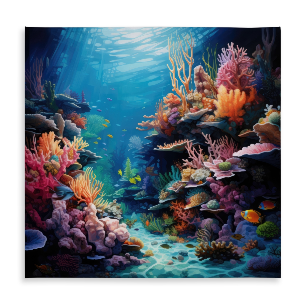 Picture of Conscious Sales C1TC5858JVE0F3 58 x 58 in. Coral Orange Indoor & Outdoor Tablecloth for Home Decor