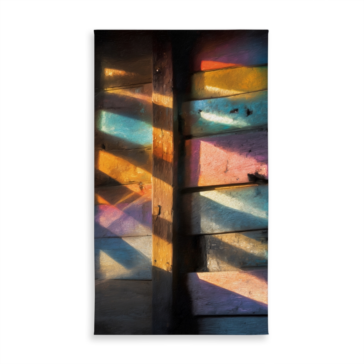 Picture of Conscious Sales C1TCLRGE00VPHJ 58 x 102 in. Casting Rainbows Red Tablecloth - Indoor & Outdoor Decor