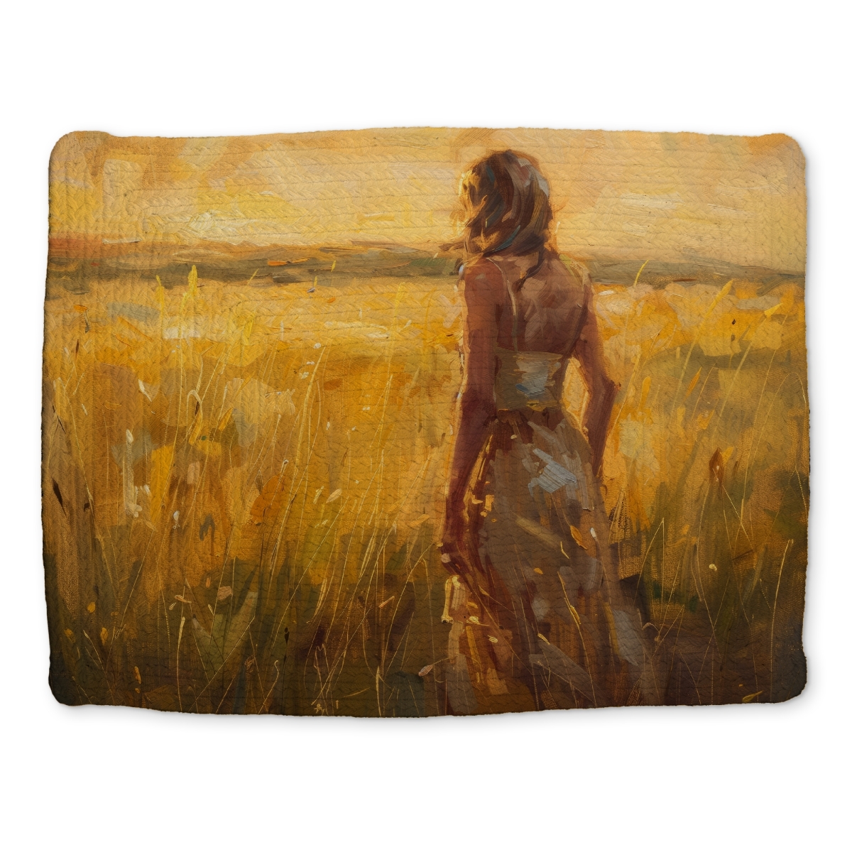 CBPM14183PGB0Y 14 x 18 in. Exploring Yellow Braided Polyester Placemat for Home Decor