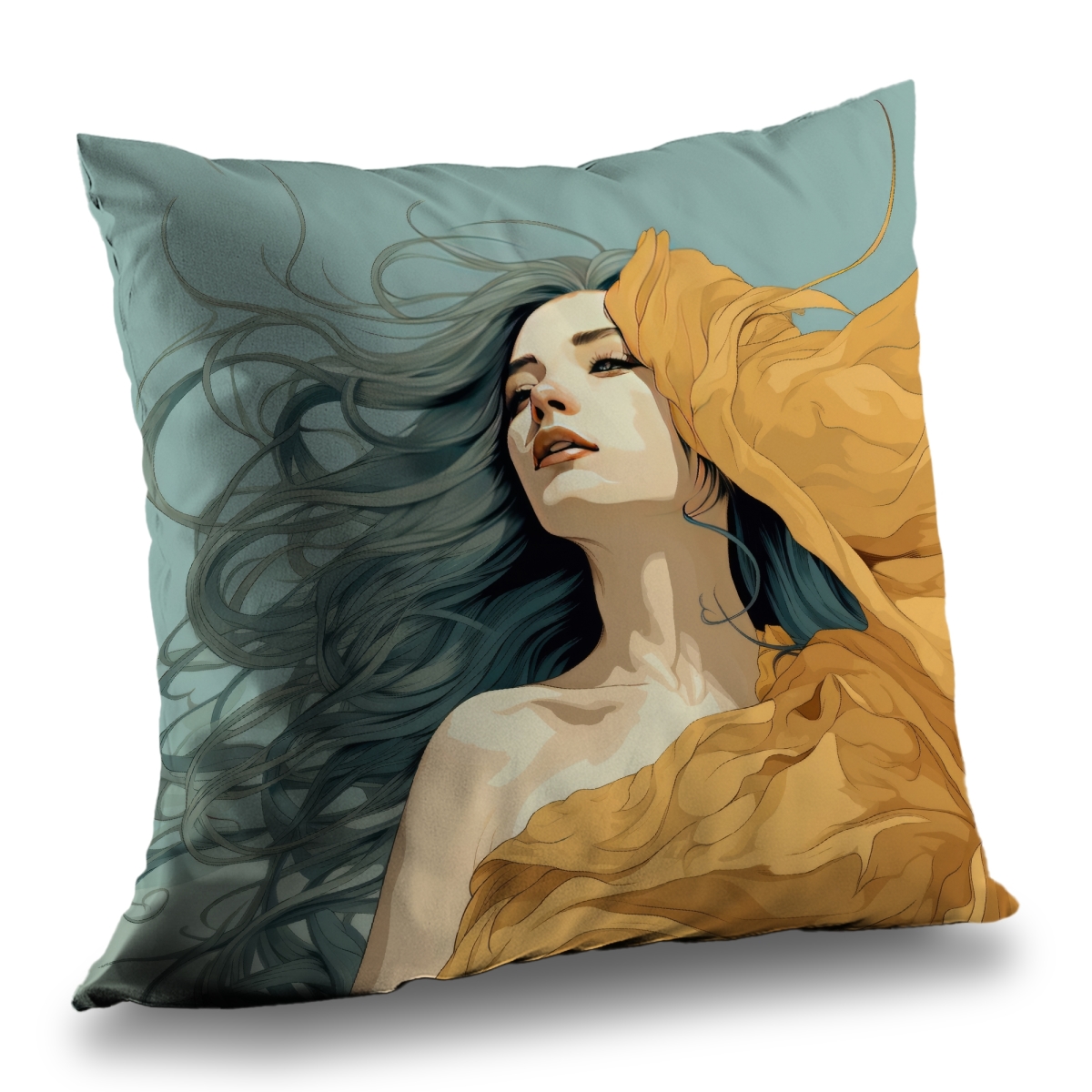 Concius Sales C1PC18185PANB6 18 x 18 in. Sensual Flow Poly Twill Throw - Soft Cozy Home Decor Blanket - Insert NOT included