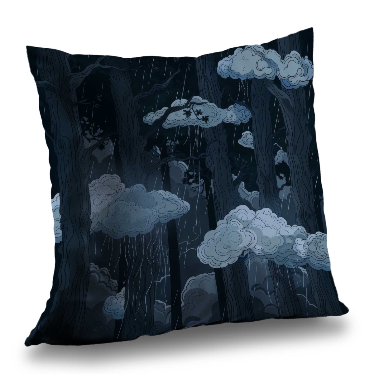 Concius Sales C1PC1616PHD58P 16 x 16 in. Sneaky Clouds Gray Poly Twill Throw - Stylish Home Decor - Insert NOT included