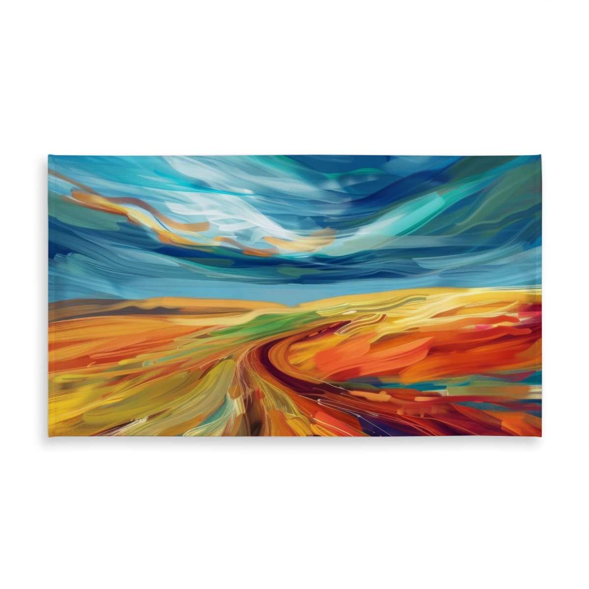 Picture of Conscious Sales C1TCLRGE4B88WM 58 x 102 in. Land Flow Blue Indoor & Outdoor Tablecloth for Home Decor