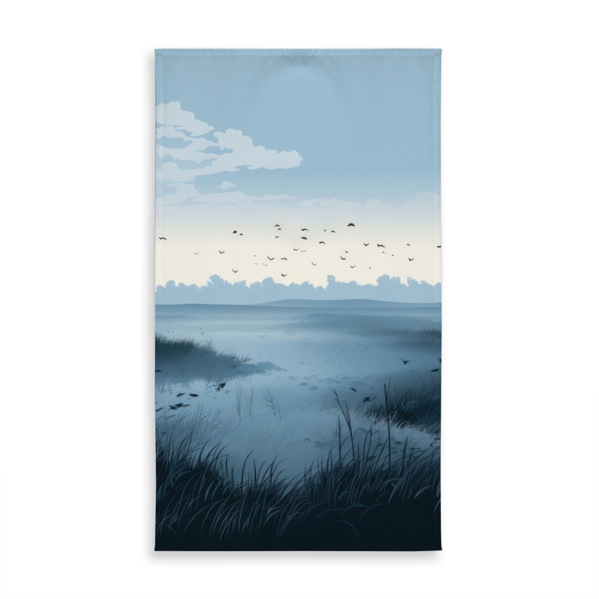 Picture of Conscious Sales C1TCLRGE6O67QK 58 x 102 in. Evening Marsh Gray Indoor & Outdoor Tablecloth for Home Decor