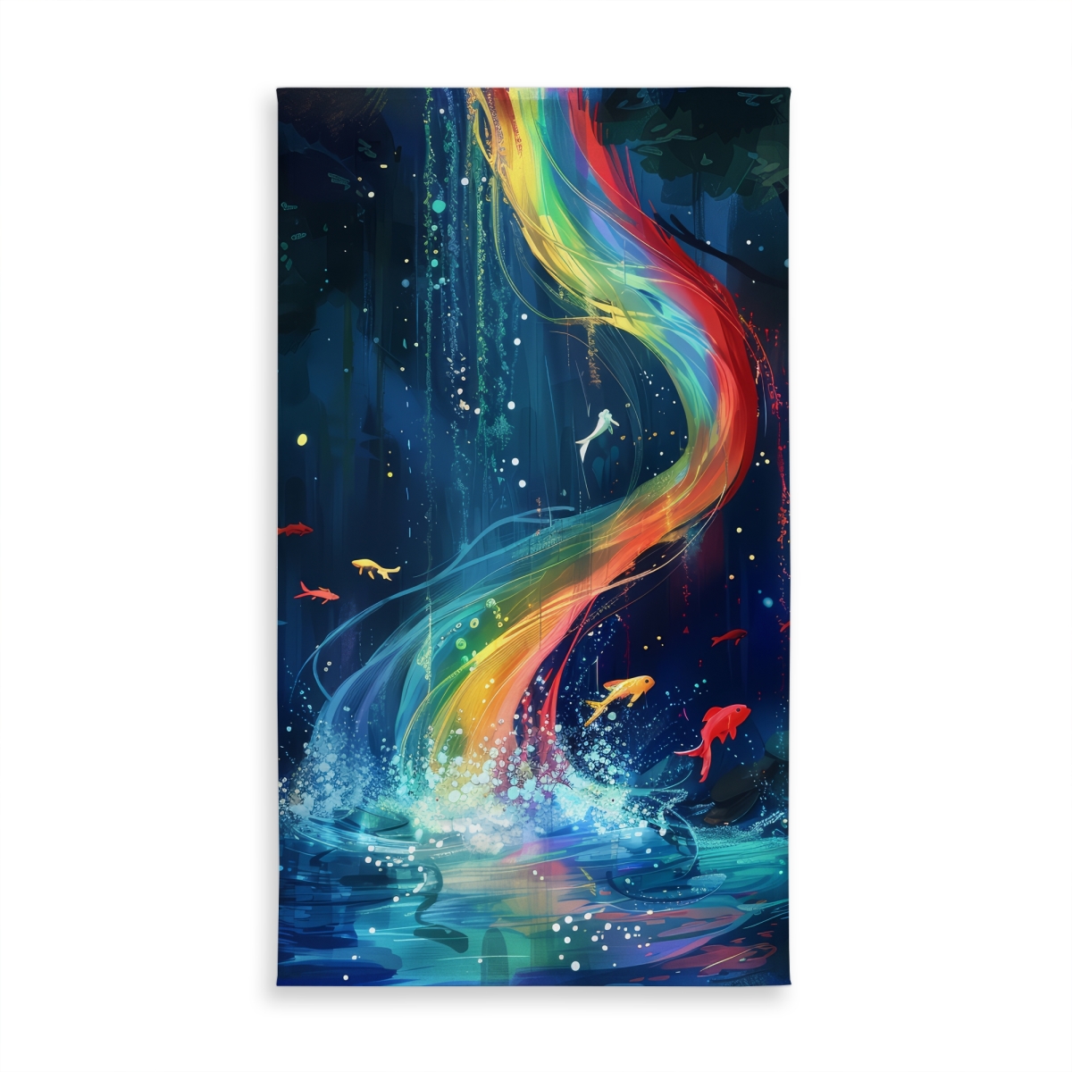 Picture of Conscious Sales C1TCLRGE7JC4YF 58 x 102 in. Swirl Blue Indoor & Outdoor Tablecloth - Home Decor Essential