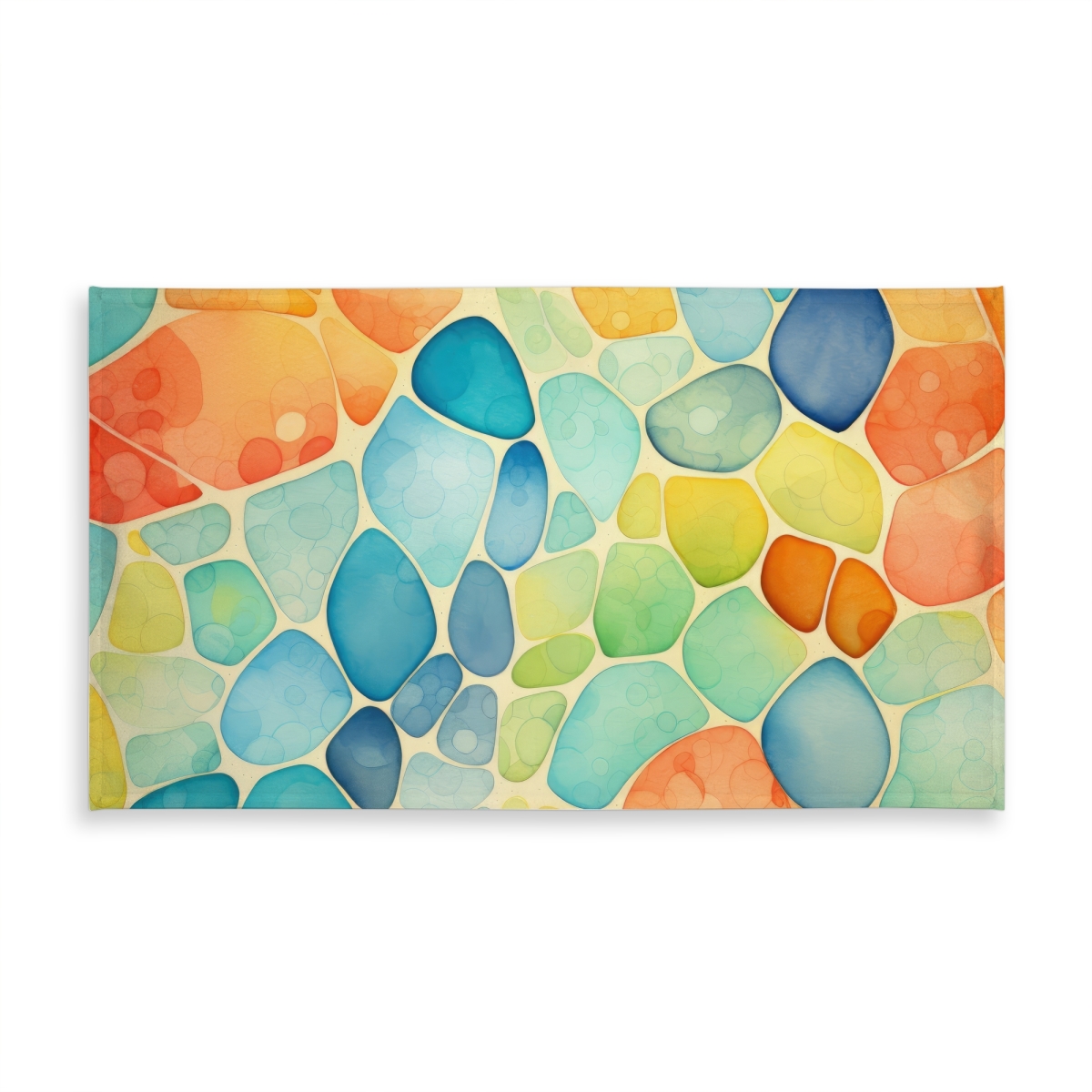 Picture of Conscious Sales C1TCLRGE8K4ASO 58 x 102 in. Blobs Orange Indoor & Outdoor Tablecloth for Home Decor