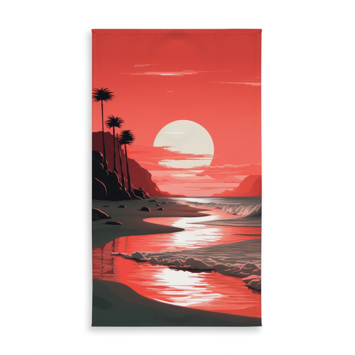 Picture of Conscious Sales C1TCLRGEF8GK4T Blood Sun Black Indoor & Outdoor Tablecloth for Home Decor - 58 x 102 in.
