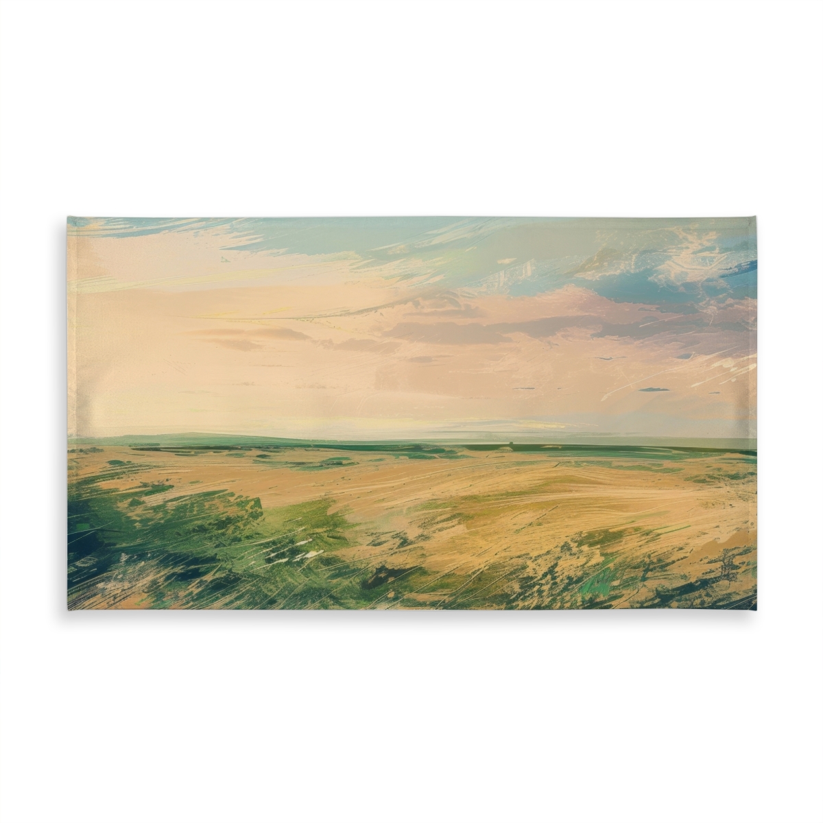 Picture of Conscious Sales C1TCLRGEI9UWWG 58 x 102 in. Evening in the Field Green Indoor & Outdoor Tablecloth - Decor