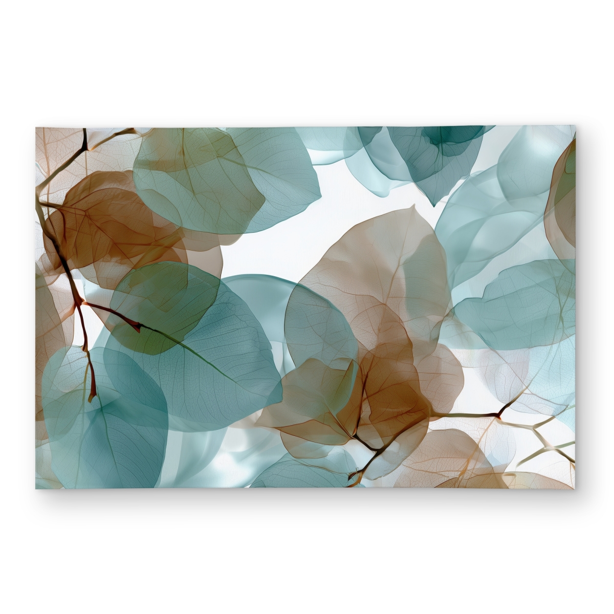 C1ROAR23Y7SFUC 2 x 3 ft. Translucent Leaves - Brown Outdoor Rectangle Area Rug for Home Decor