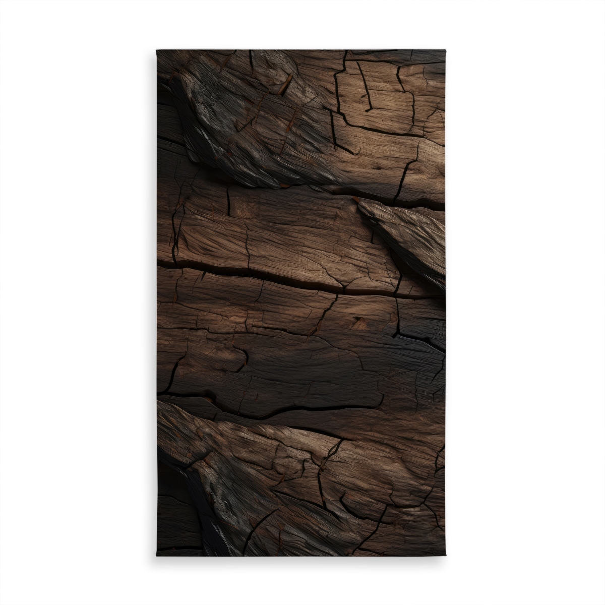 Picture of Conscious Sales C1TCLRGEOHI32P 58 x 102 in. Brown Wood Black & White Tablecloth for Indoor & Outdoor Decor