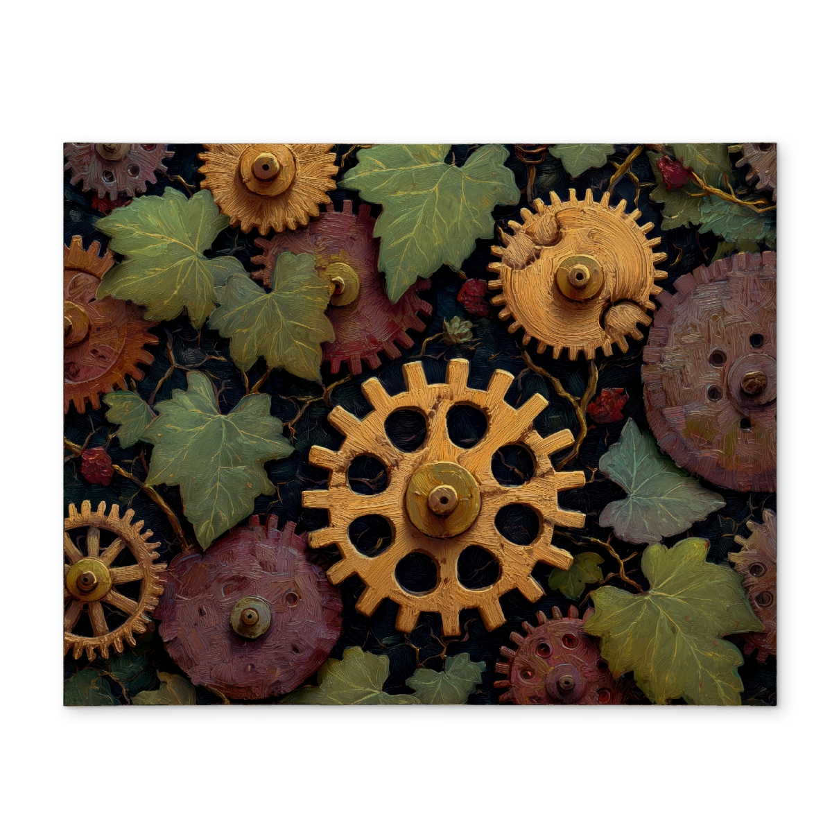 CPPM1418006T8L 14 x 18 in. Nature Punk Brown Polyester Placemat - Stylish