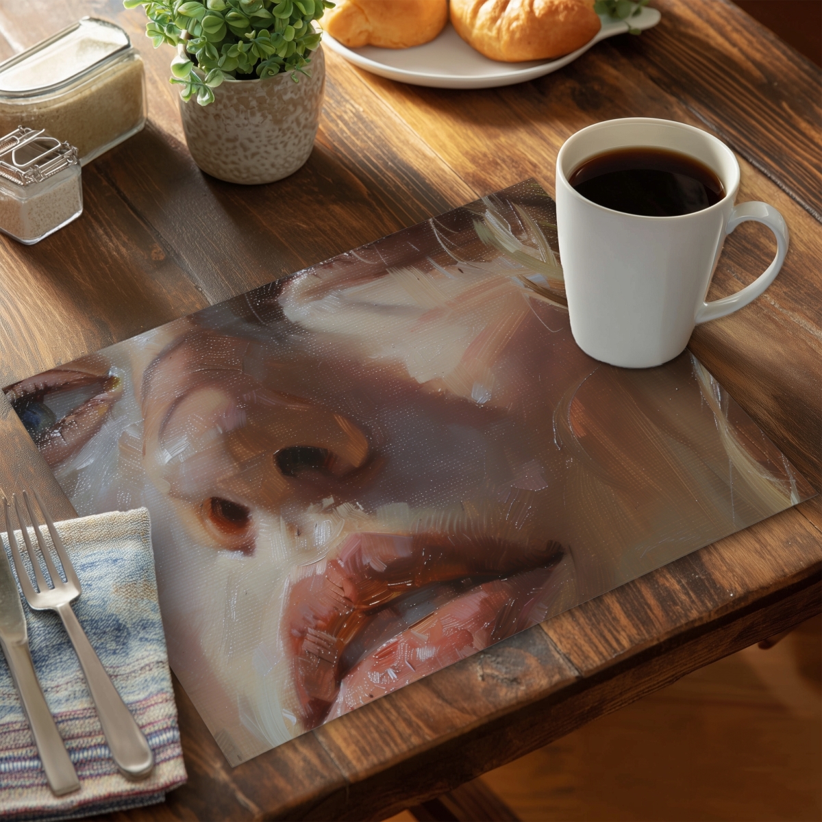 Picture of Conscious Sales CPPM14181VSYWF 14 x 18 in. Pulp Beige Polyester Placemat - Stylish Home Decor Accessory