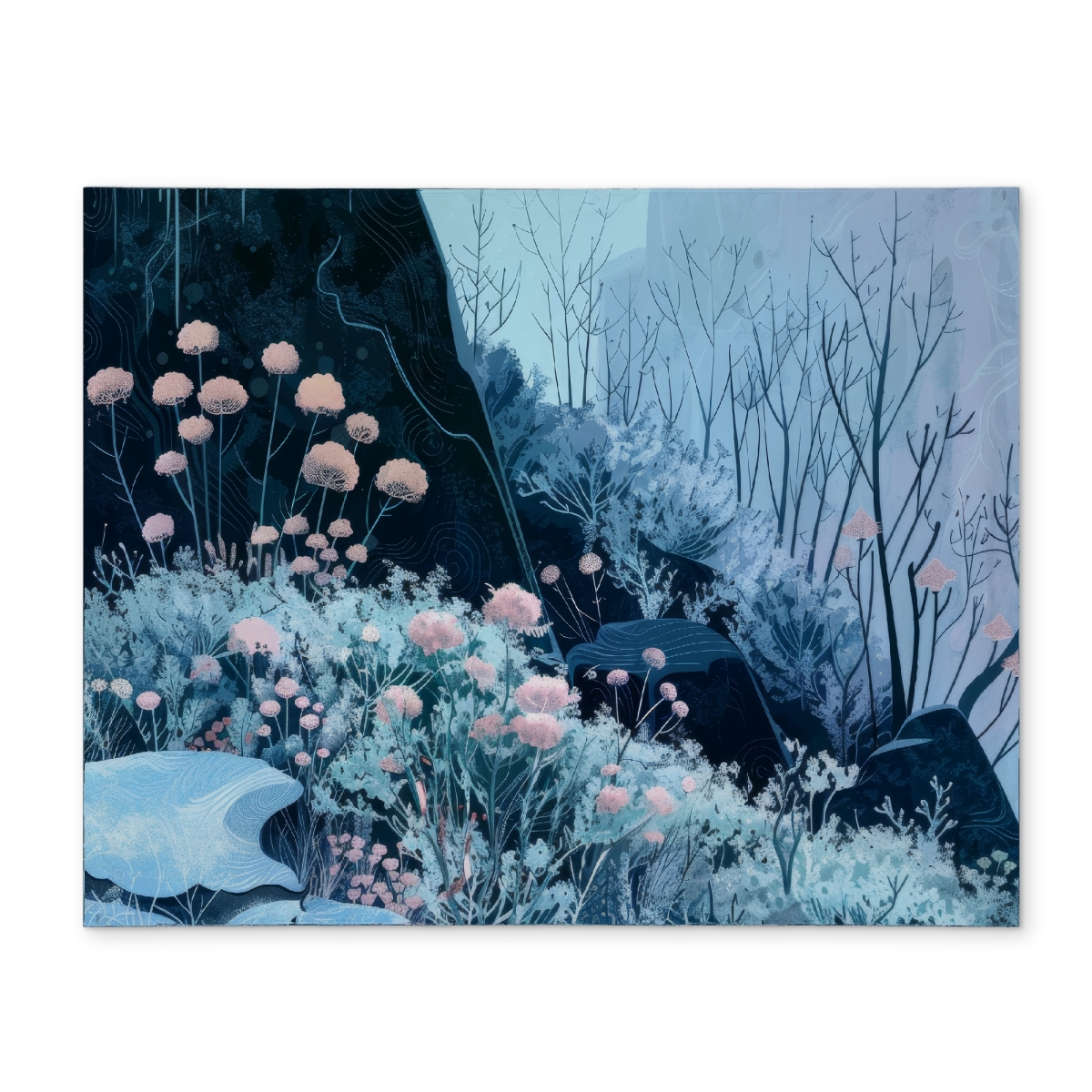 Picture of Conscious Sales CPPM1418GC58MW 14 x 18 in. Annual Freeze Blue Polyester Placemat - Decor Essentials