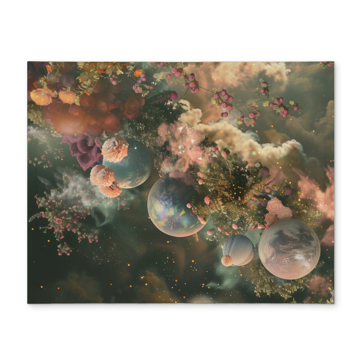 Picture of Conscious Sales CPPM1418OFGMBK 14 x 18 in. Bloom Space Black Polyester Placemat - Stylish