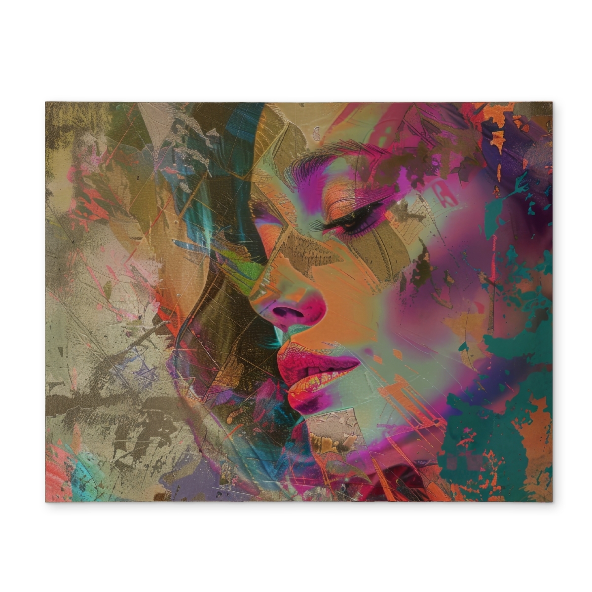 Picture of Conscious Sales CPPM1418TCW7JG 14 x 18 in. Grunge Look Purple Polyester Placemat - Stylish