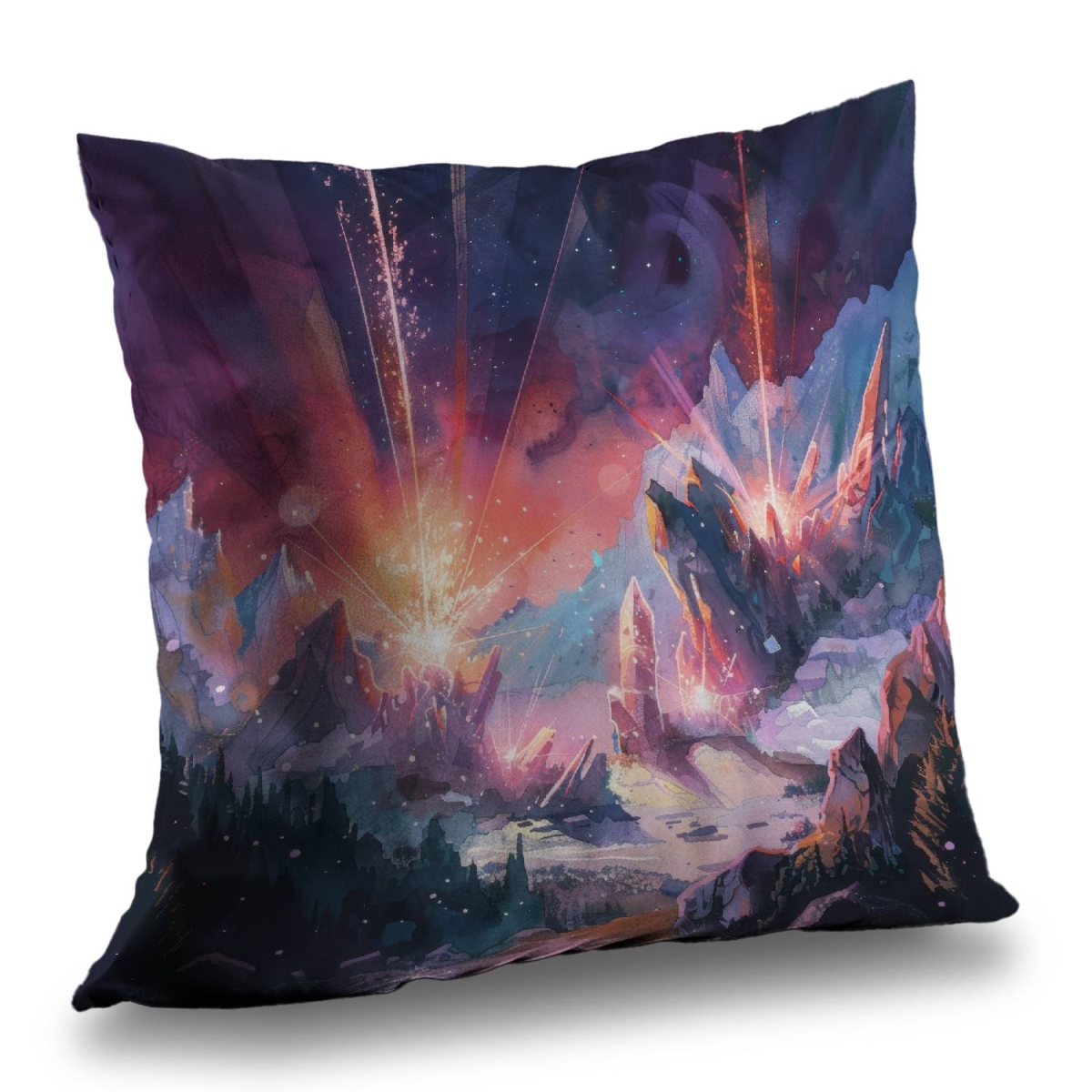 Concius Sales C1PT1818O7SCZ9 18 x 18 in. Beaming Signal Poly Twill Throw Pillow - Home Decor Accent - Insert Included