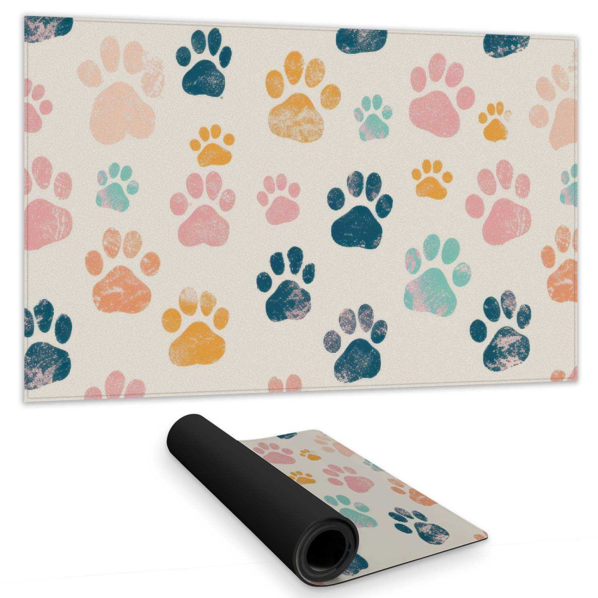 Concius Sales C1DM14240G37BQ 14 x 24 in. Cute Paws Gaming Mat - Stylish Home Decor Mouse Pad