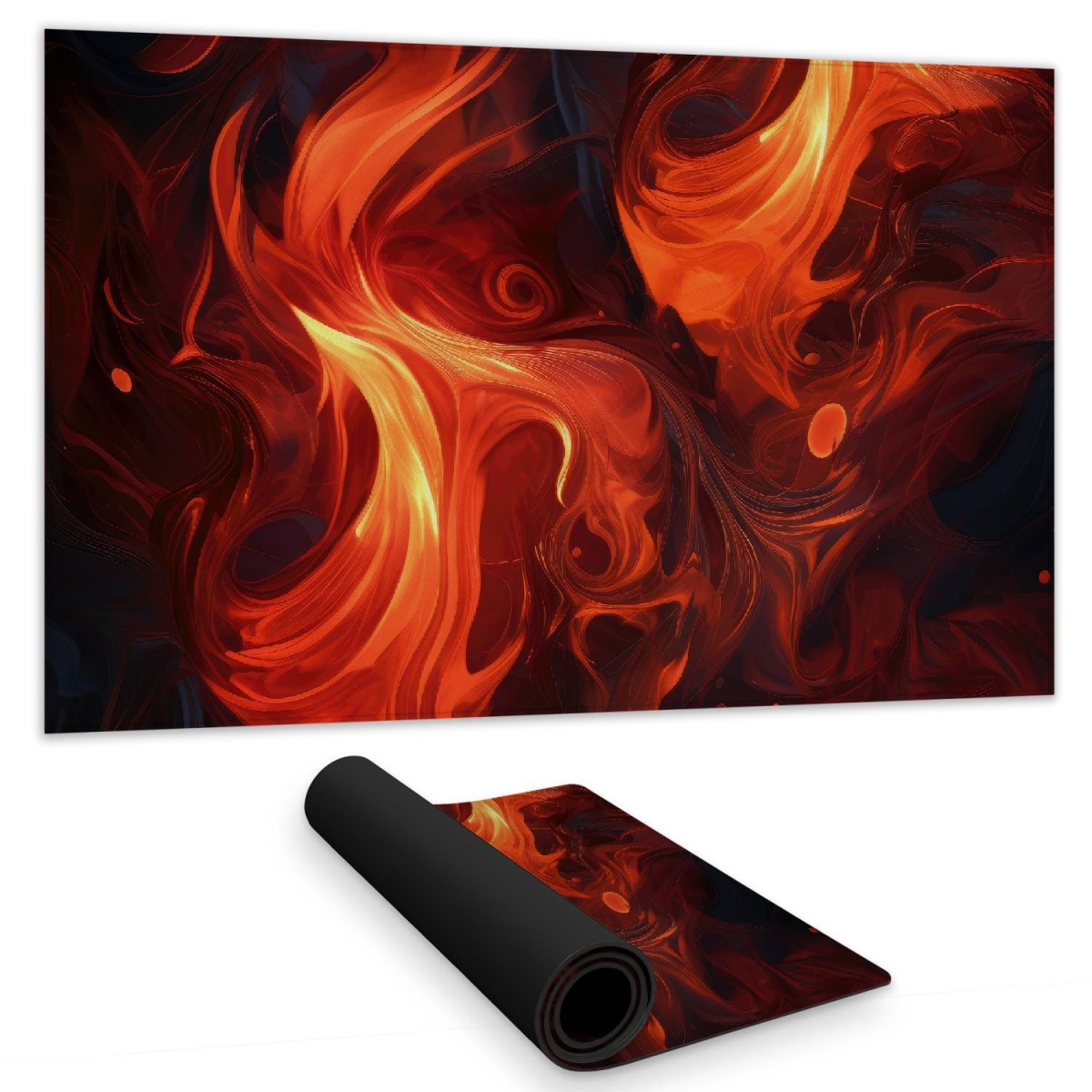 Concius Sales C1DM142493JRFC 14 x 24 in. Fires of Heck Gaming Mat - Unique Home Decor for Gamers