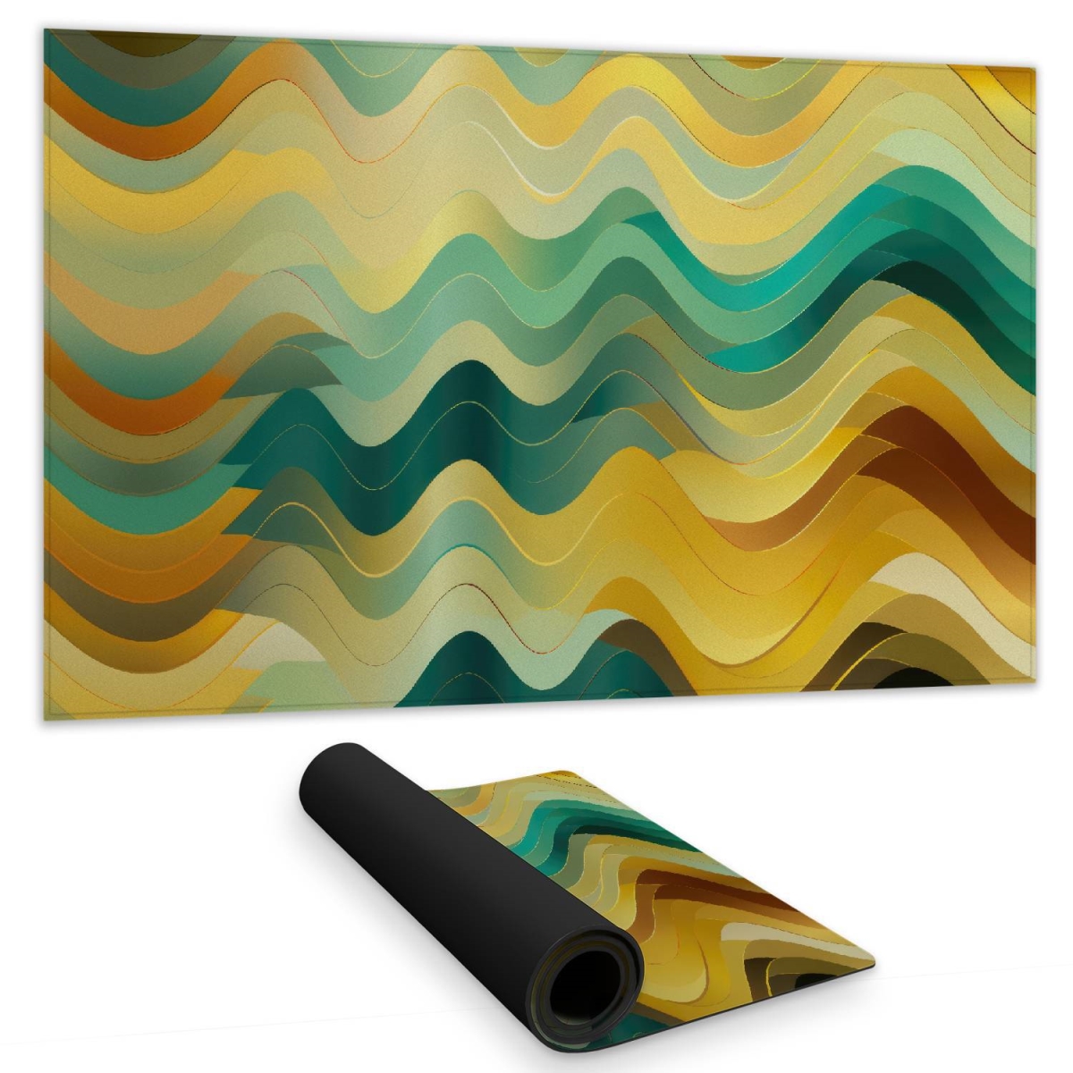 C1DM1424A9ZH2L 14 x 24 in. Rich by Design - Turquoise Gaming Mat for Home Decor