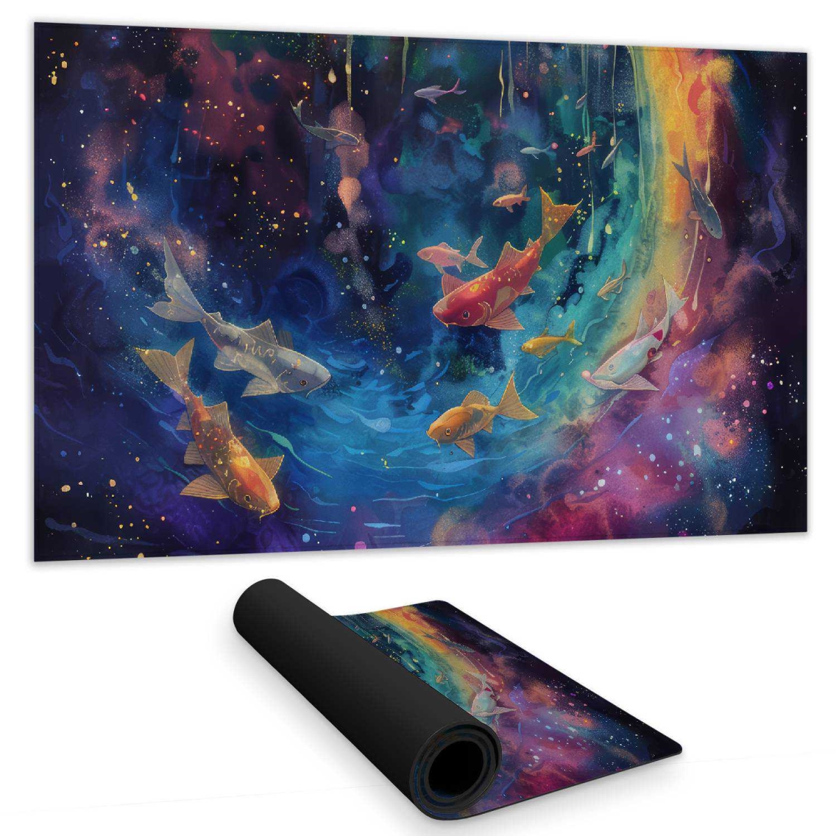 Concius Sales C1DM1424CYMJPR 14 x 24 in. Milky Wave Gaming Mat - Stylish Home Decor Desk Pad