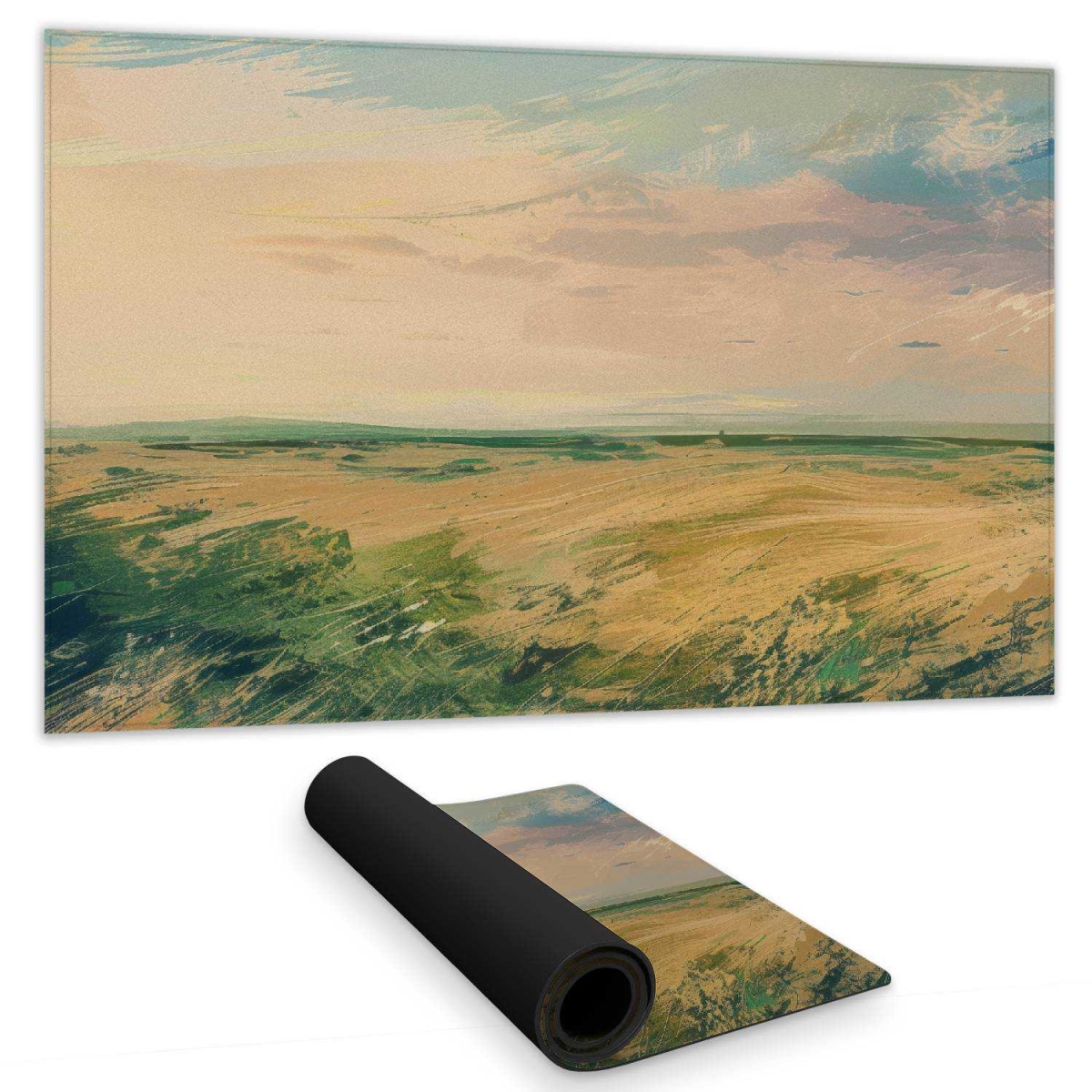 Concius Sales C1DM1424L4JSQ5 14 x 24 in. Evening in the Field Gaming Mat - Stylish Home Decor Mat