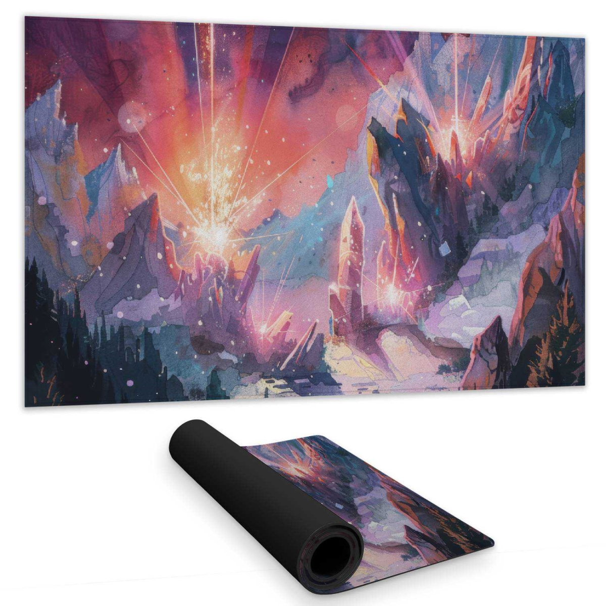 Concius Sales C1DM1424LJNWNM 14 x 24 in. Beaming Signal Gaming Mat - Stylish Home Decor Gaming Mat