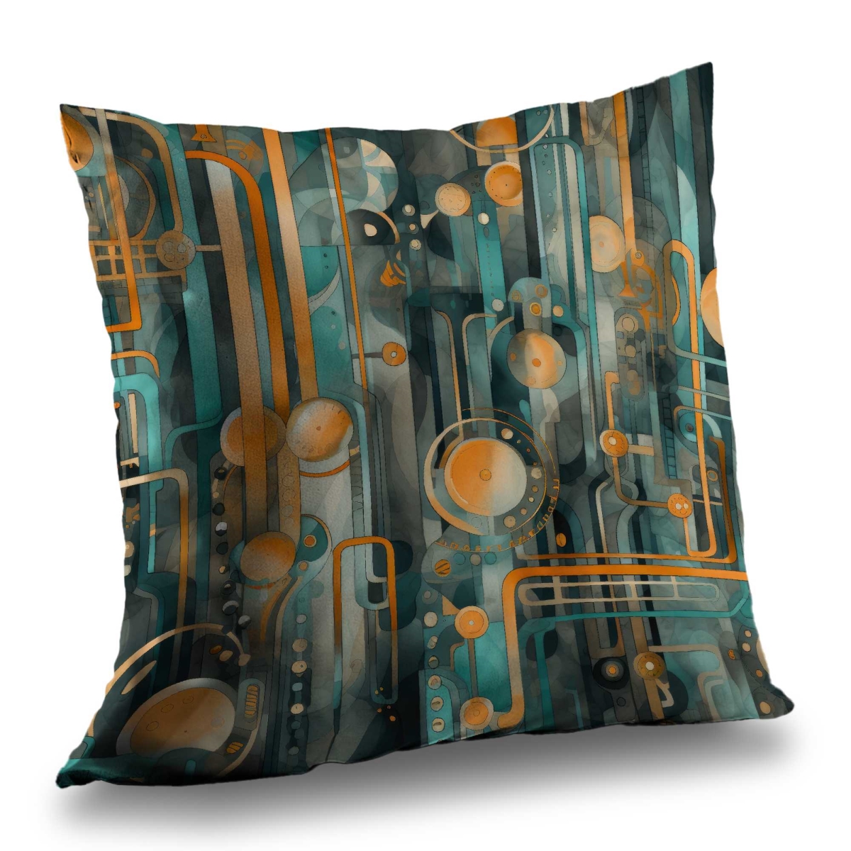 Concius Sales C1PC2020EAXYVH 20 x 20 in. Astrological Machinery Poly Twill Throw - Stylish Home Decor - Insert NOT included