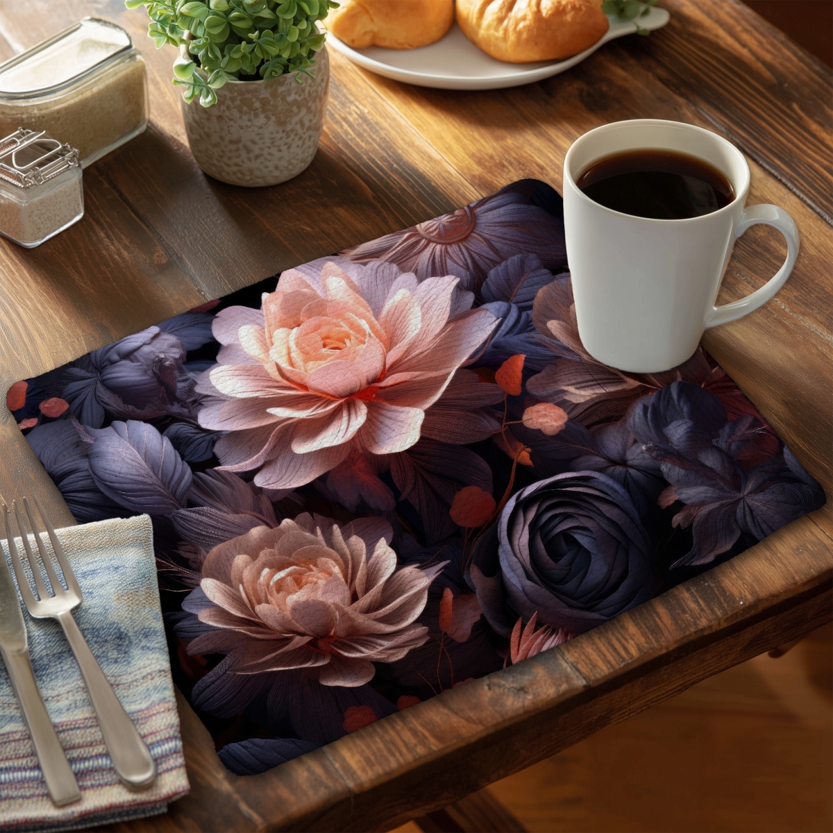 Picture of Conscious Sales C4BP1418NGCILF 14 x 18 in. Sublime Light - Braided Polyester Placemat for Home Decor