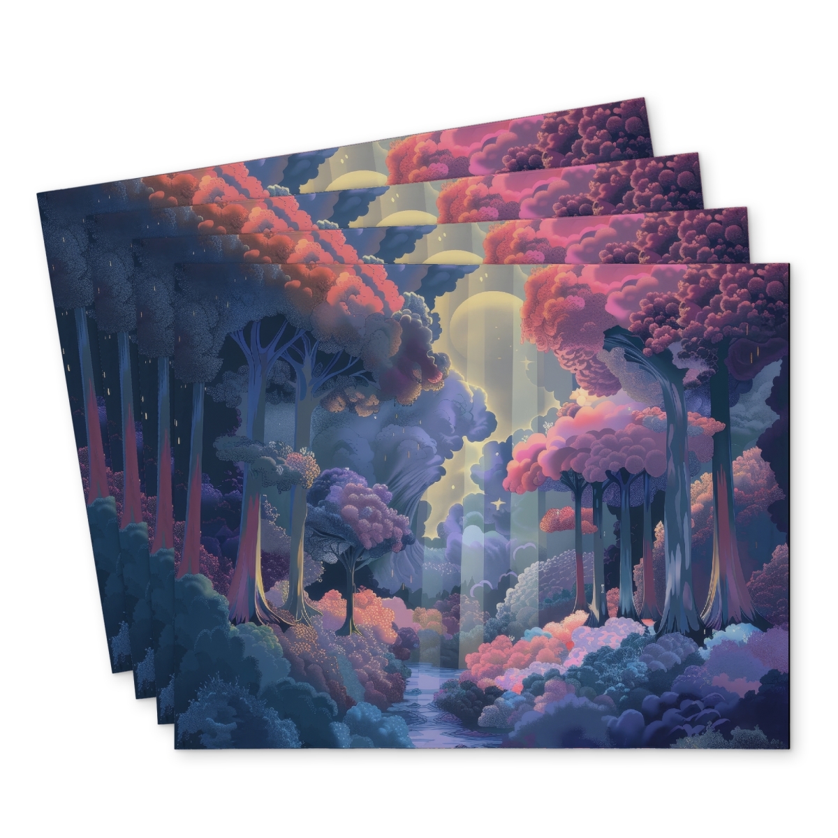 Picture of Conscious Sales C4PP14182TC27O 14 x 18 in. Beams Polyester Placemat for Elegant Home Decor - Buy Now