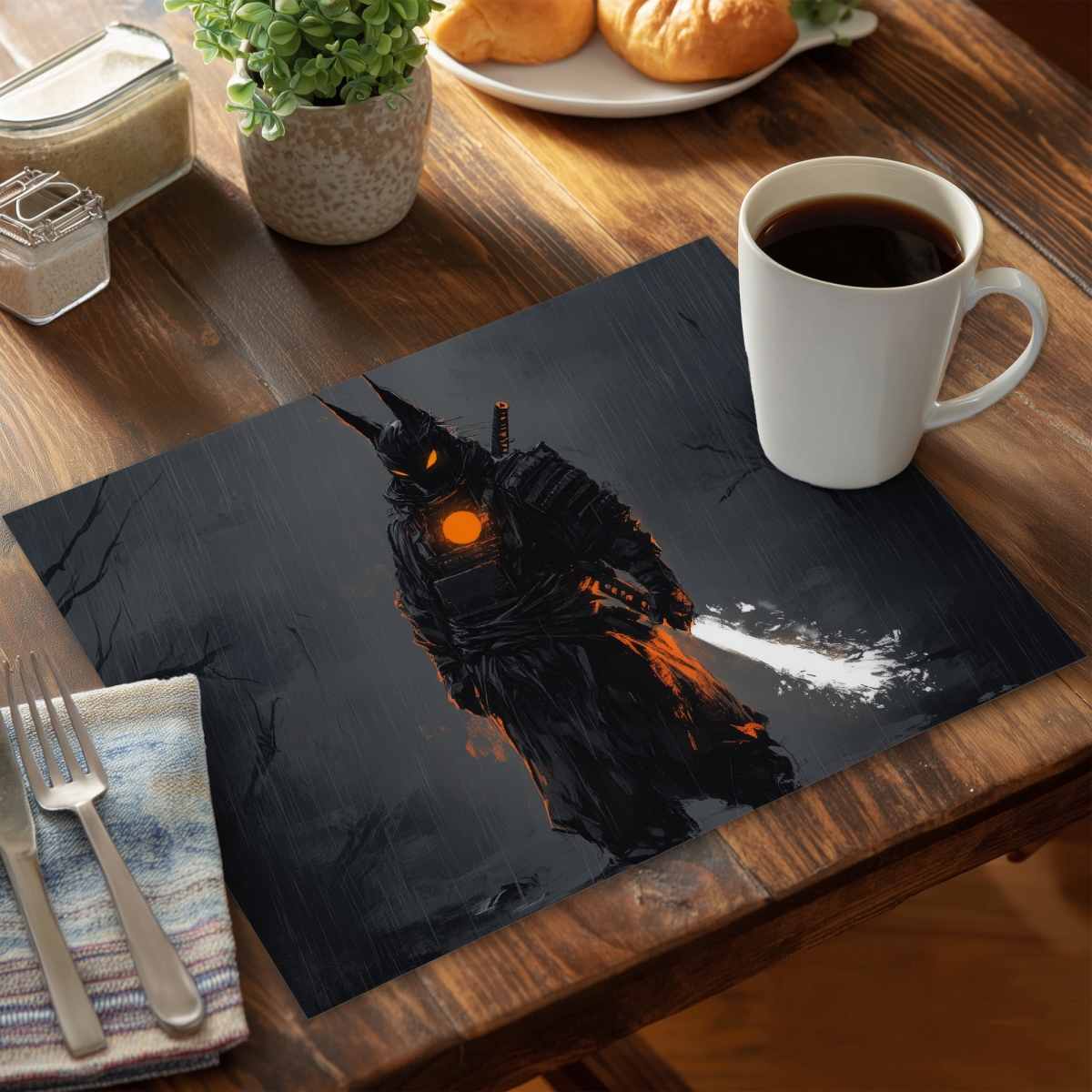 Picture of Conscious Sales C4PP14186CHYYB 14 x 18 in. Blazing Polyester Placemat - Stylish Home Decor Accessory