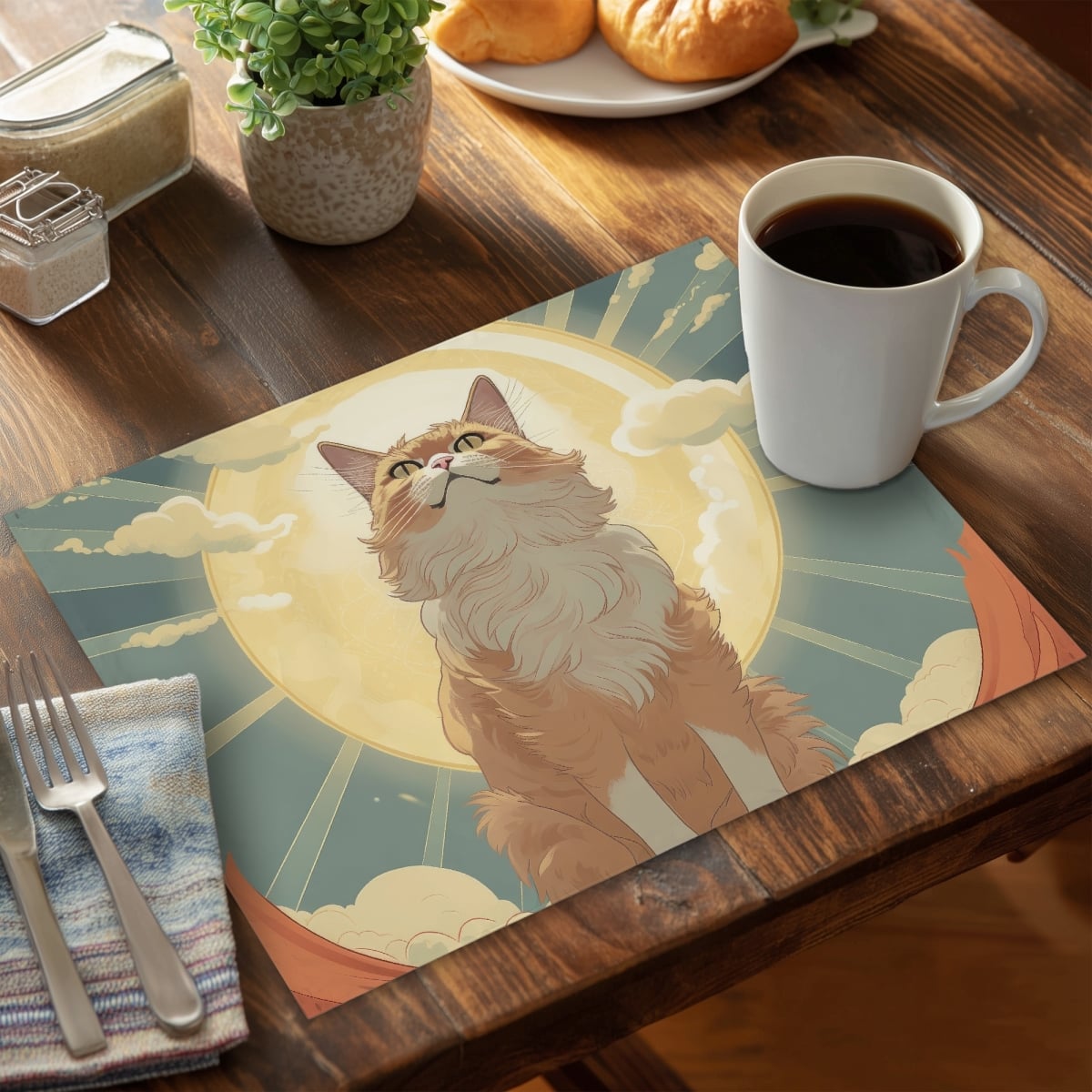 Picture of Conscious Sales C4PP14187EFCMX 14 x 18 in. Moewing Above - Stylish Polyester Placemat for Home Decor