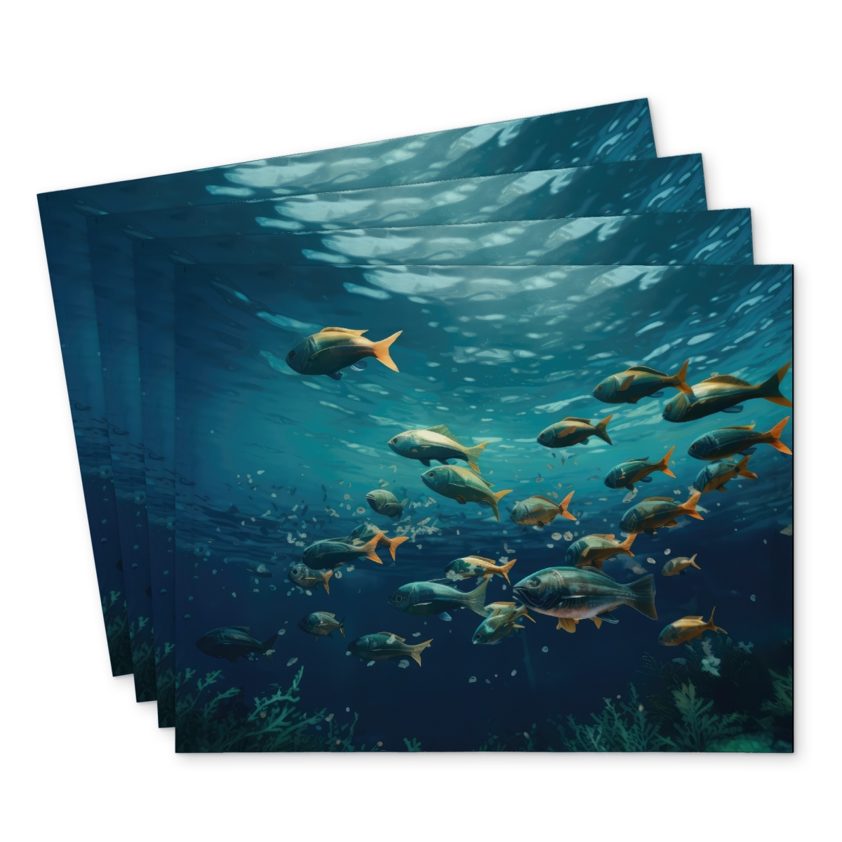 Picture of Conscious Sales C4PP1418AYZM7T Shallow Swim Polyester Placemat - Stylish Decor Accessory - 14 x 18 in.