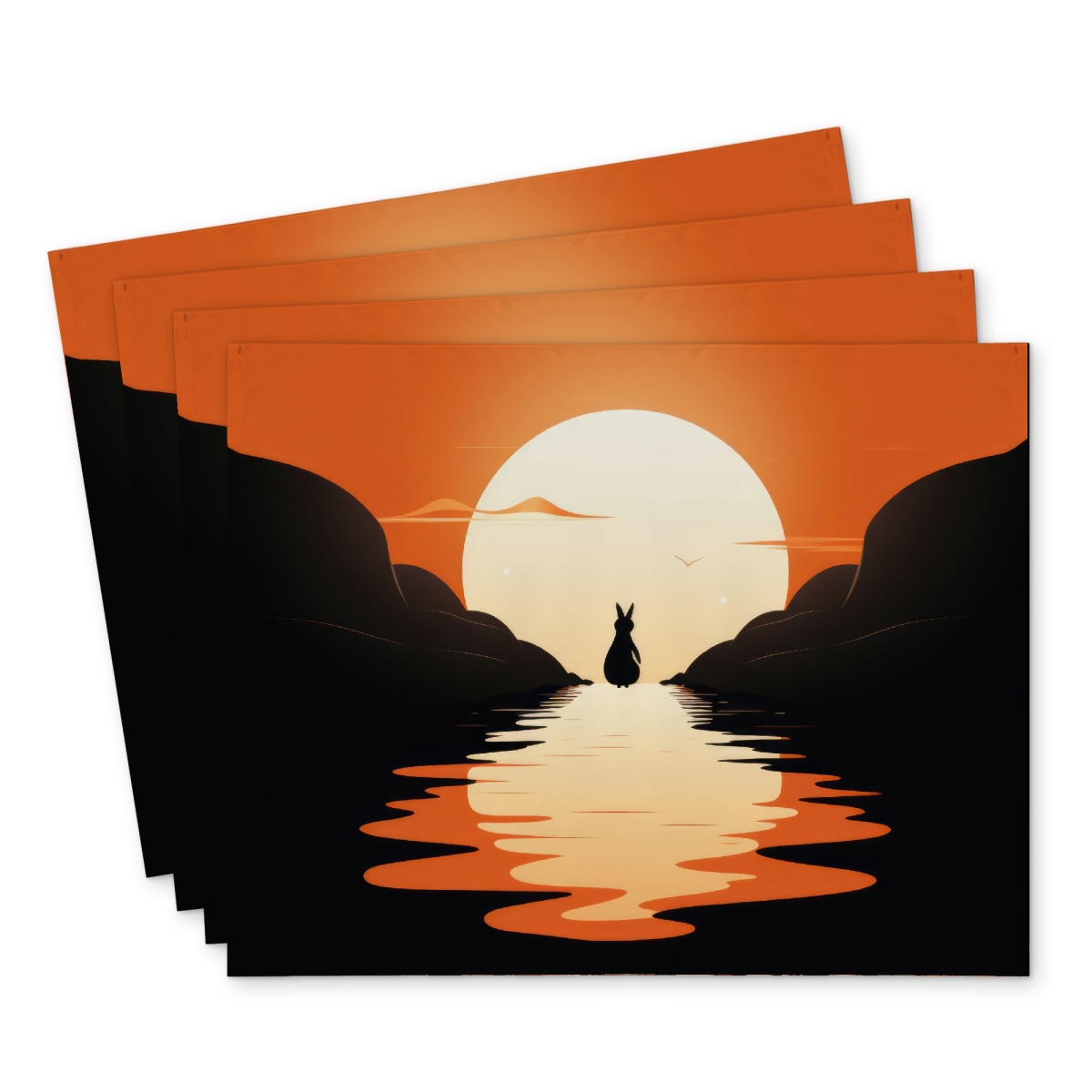 Picture of Conscious Sales C4PP1418BTSS18 14 x 18 in. Running Away Polyester Placemat - Stylish Home Decor Accent
